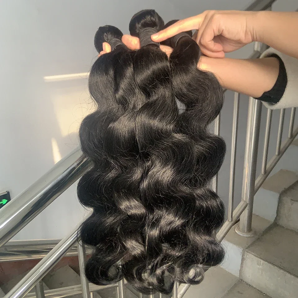 Virgin Raw Loose Deep Wave Human Hair Bundles Deal Jerry Curly Hair Bundles Brazilian Wet and Wavy Hair Weave Hir Extensions 18A