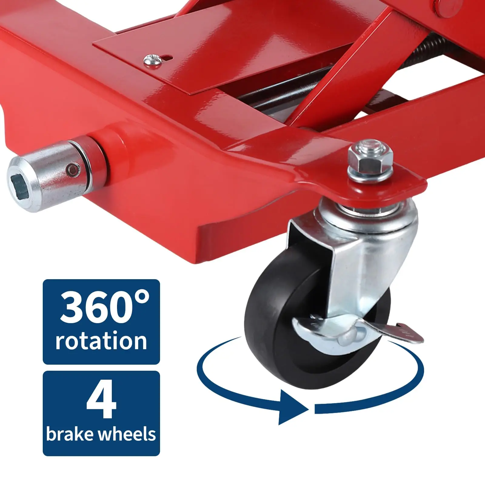 450LB Transmission Jack Low Profile 7-23in Lift Hydraulic Trans Jack With 2M Safety Straps 4 Brake Casters For Car Truck Repair