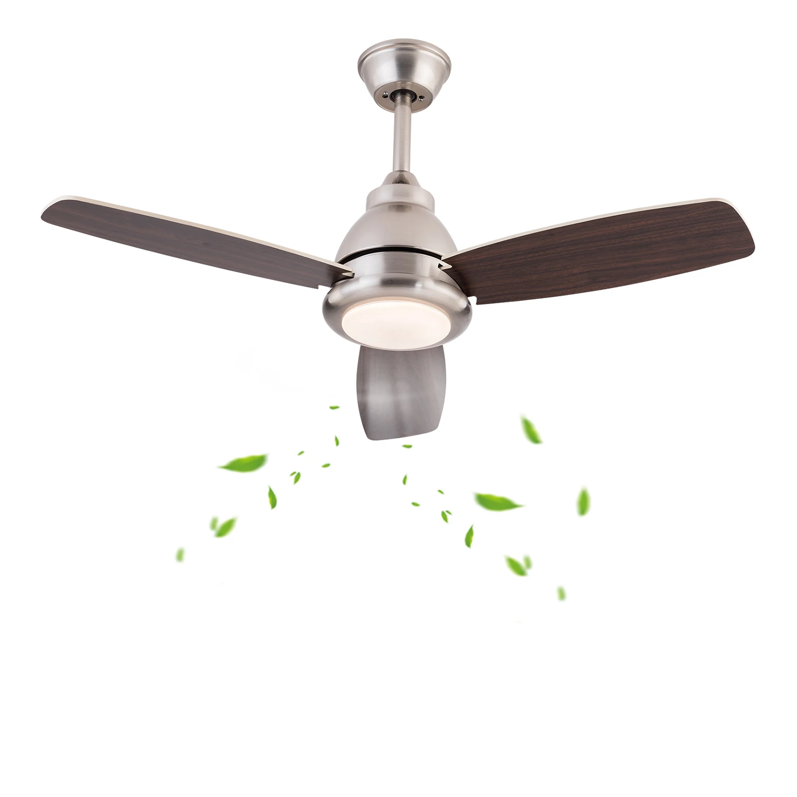 Ceiling Fan Light with Remote Control 3 Fan Blades Ceiling Fan Light Modern LED Ceiling Fan Light 35dB Ceiling Mounted