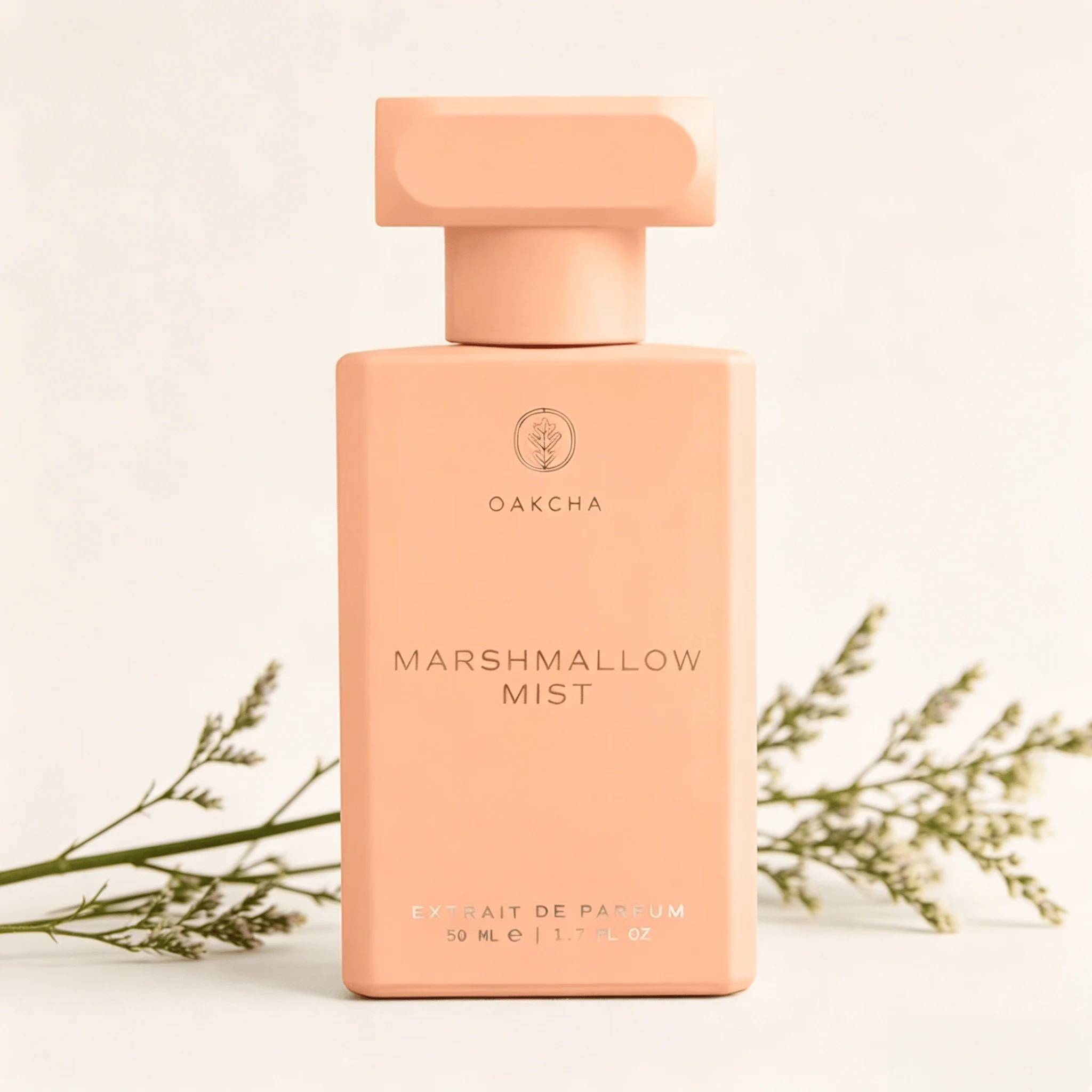 OAKCHA Marshmallow Mist Extrait De Parfum For Women Airy Marshmallow Cream Vanilla Soft Musk Gentle Cozy Aroma All Day Wear Compact 50ml Travel Bottle Perfect Valentine Birthday Girly Perfume Gift for Ladies