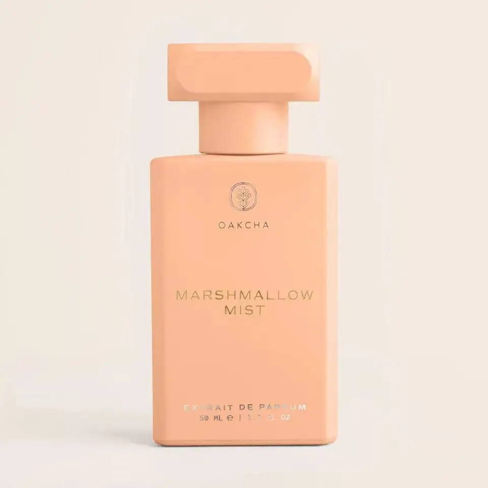 OAKCHA Marshmallow Mist Extrait De Parfum For Women Airy Marshmallow Cream Vanilla Soft Musk Gentle Cozy Aroma All Day Wear Compact 50ml Travel Bottle Perfect Valentine Birthday Girly Perfume Gift for Ladies