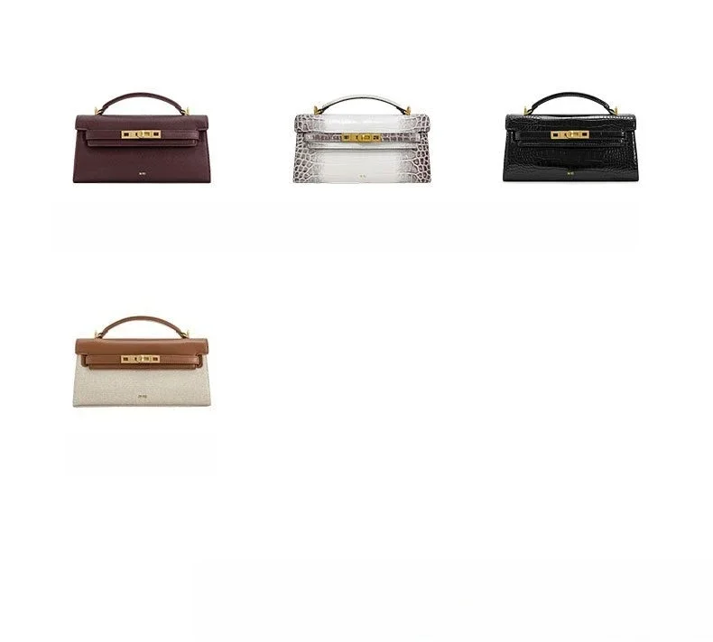 JW PEI Noor Mini Leather Top Handle Handbag Women's Crocodile Embossed Crossbody Purse Elegant Luxury Style Satchel Shoulder Bag