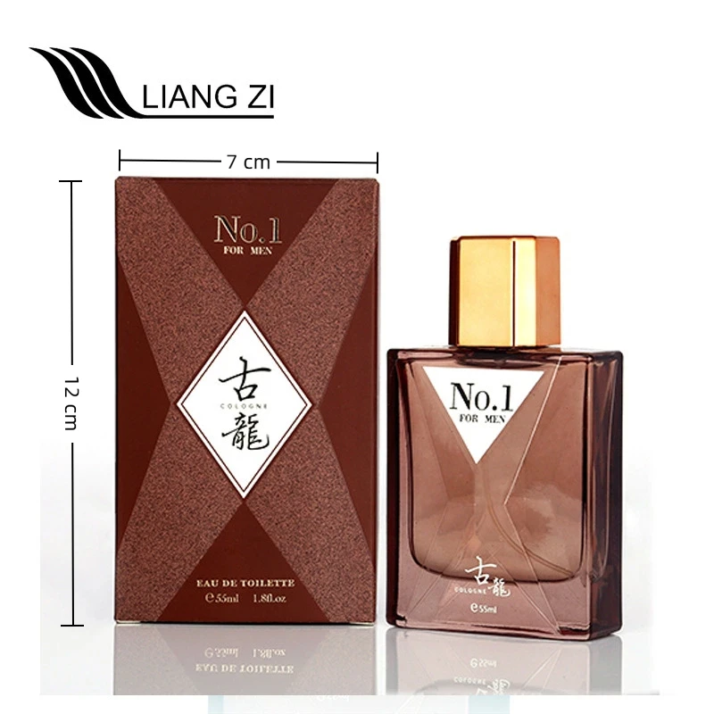 50ml No.1 Men's Leather Woody Cologne, Long Lasting Masculine Eau de Toilette, Grapefruit Mint Tangerine Top, Rose Cinnamon Spice & Amber Leather Base, Daily Business Dating Party Fragrance Gift for Him
