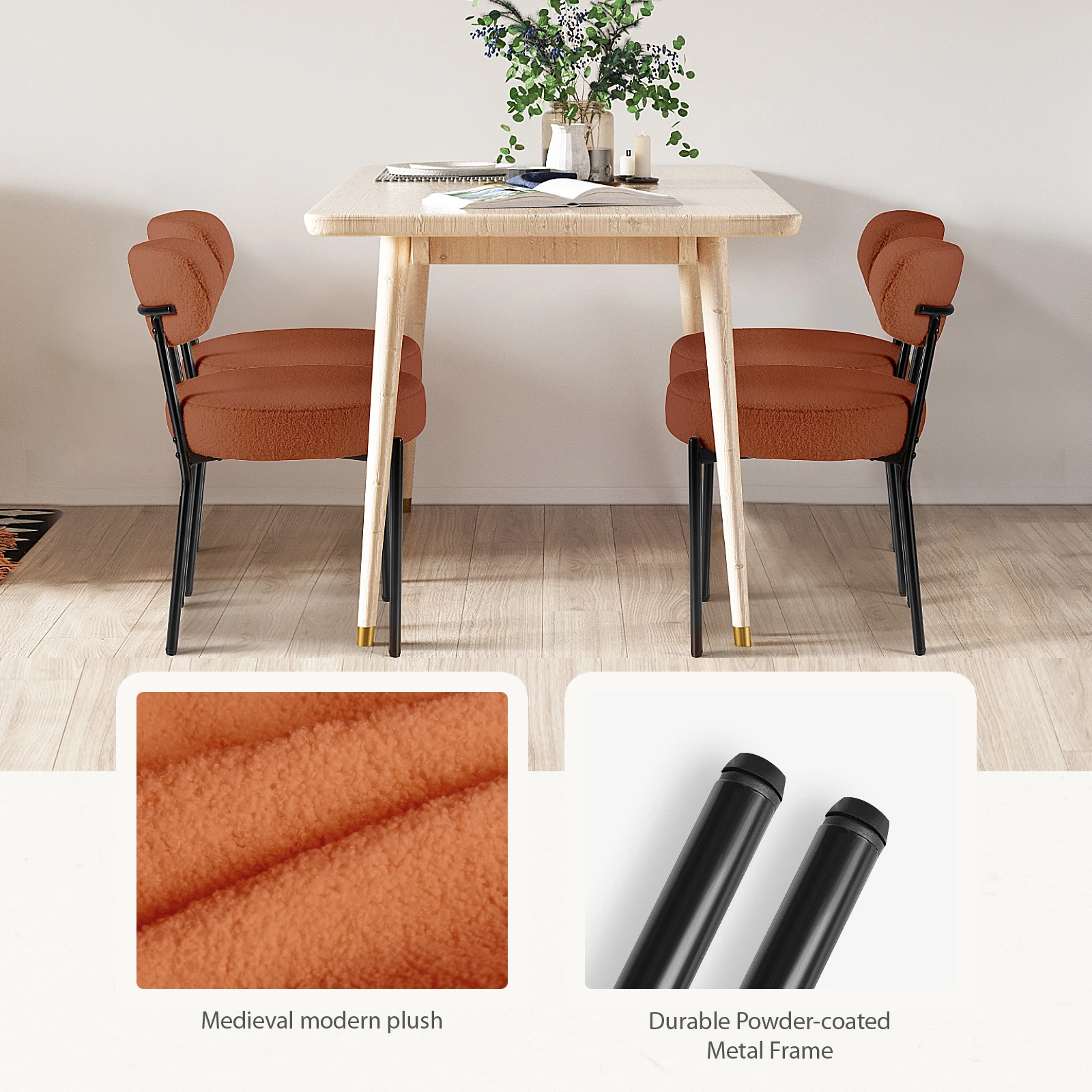 MCQ Modern Plush Ergonomic Office Chair Metal Frame Soft Cushion Lumbar Support High Backrest Heavy Capacity For Office