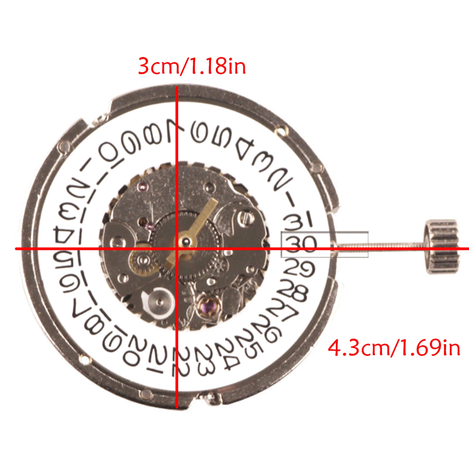 21600pbh Automatic Movement 3 Hands for Seagull ST6 Movement Single Calendar Date at 3 O'clock Men's Woman's Movement Repairing