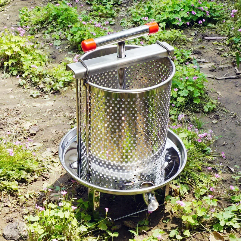 Premium Stainless Steel Honey Press - Manual Beekeeping Tool For Easy Honey & Wax Extraction, No Batteries Required