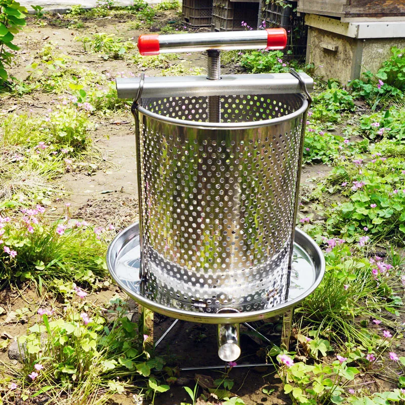 Premium Stainless Steel Honey Press - Manual Beekeeping Tool For Easy Honey & Wax Extraction, No Batteries Required