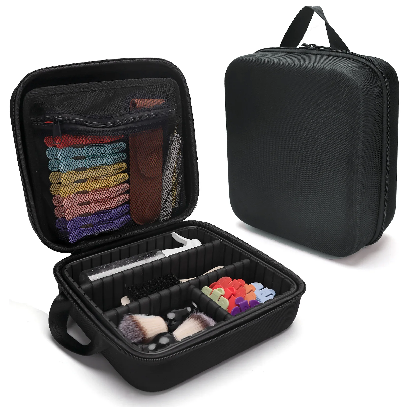 1pcs Portable Barbershop Hairdress Tools Storage Bag Scissors Clips Comb Case Waterproof Salon Makeup Handbag for Travel Barber