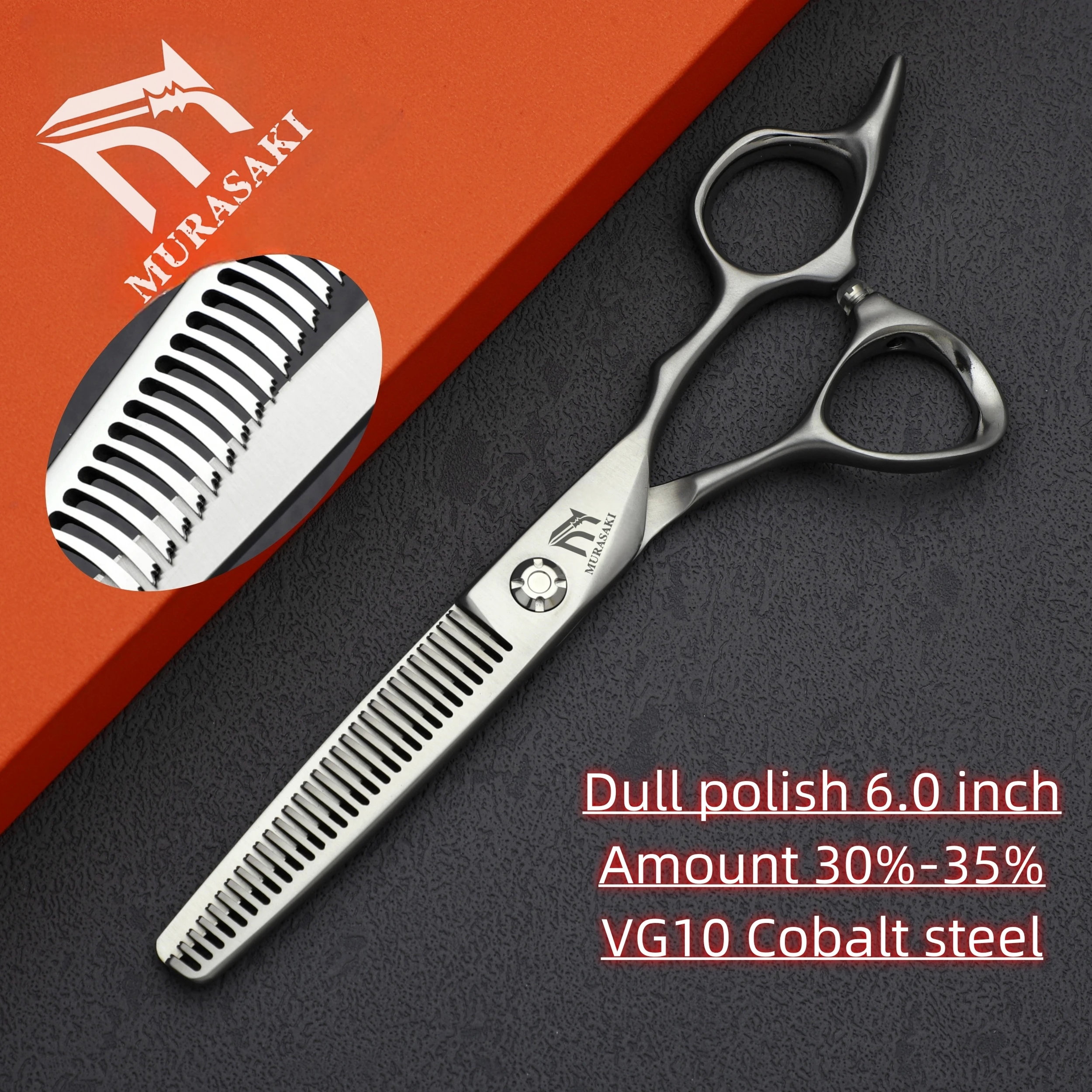 Professional Hairdressing Scissors,Hitahi 440C Steel Thinning Shears,Set of 6.0-6.5 Inches Hair Cutting Tools,Sharp and Durable