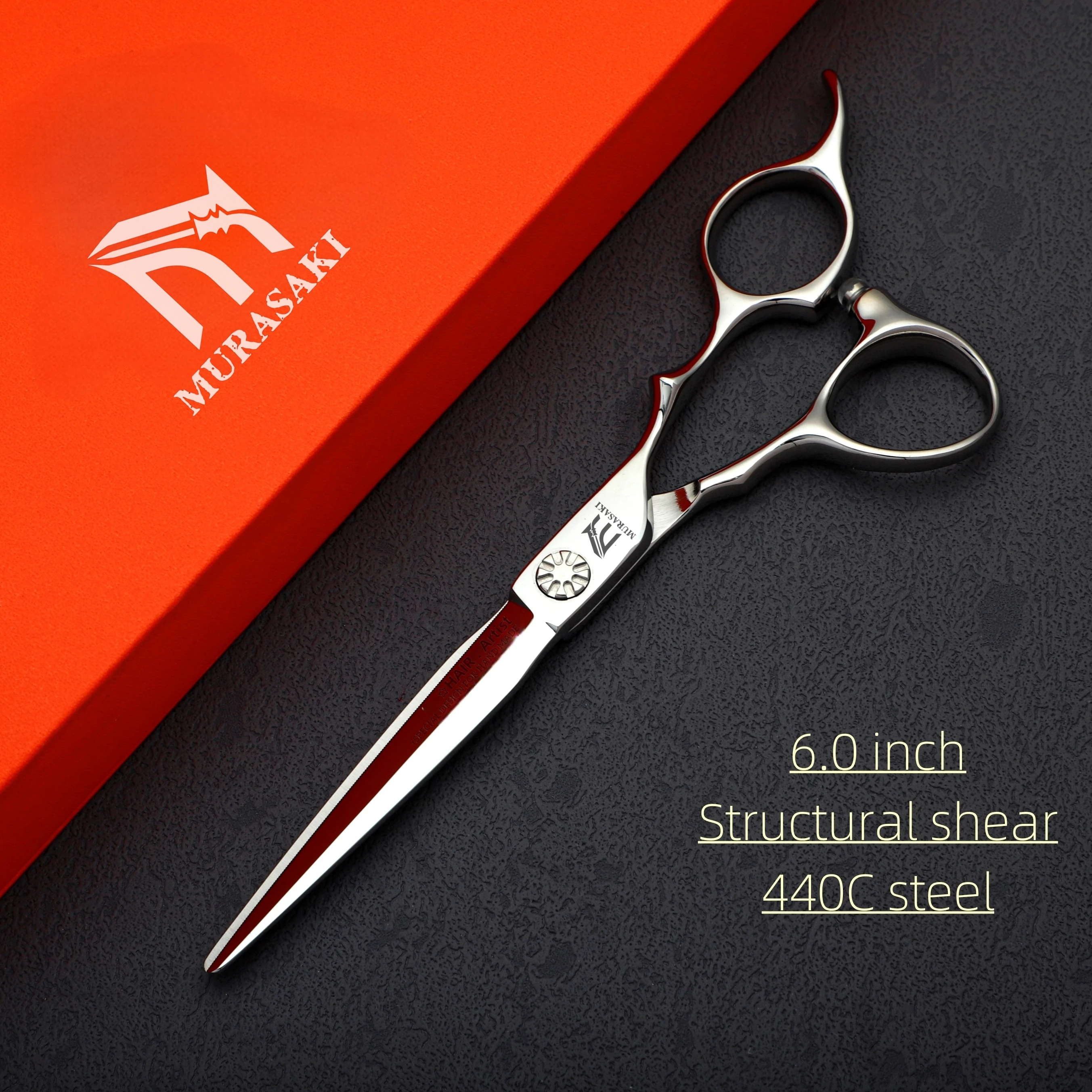 Professional Hairdressing Scissors,Hitahi 440C Steel Thinning Shears,Set of 6.0-6.5 Inches Hair Cutting Tools,Sharp and Durable