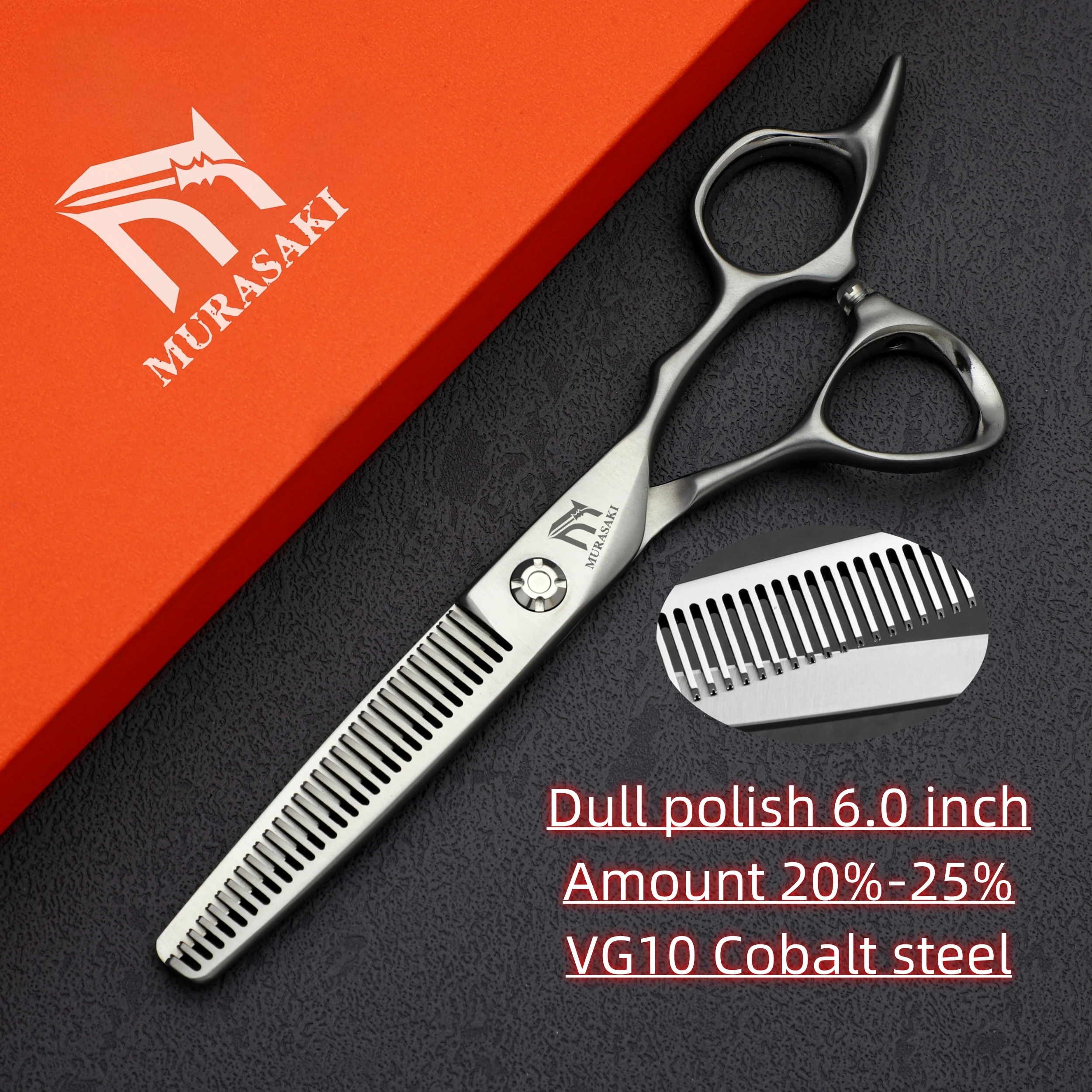 Professional Hairdressing Scissors,Hitahi 440C Steel Thinning Shears,Set of 6.0-6.5 Inches Hair Cutting Tools,Sharp and Durable