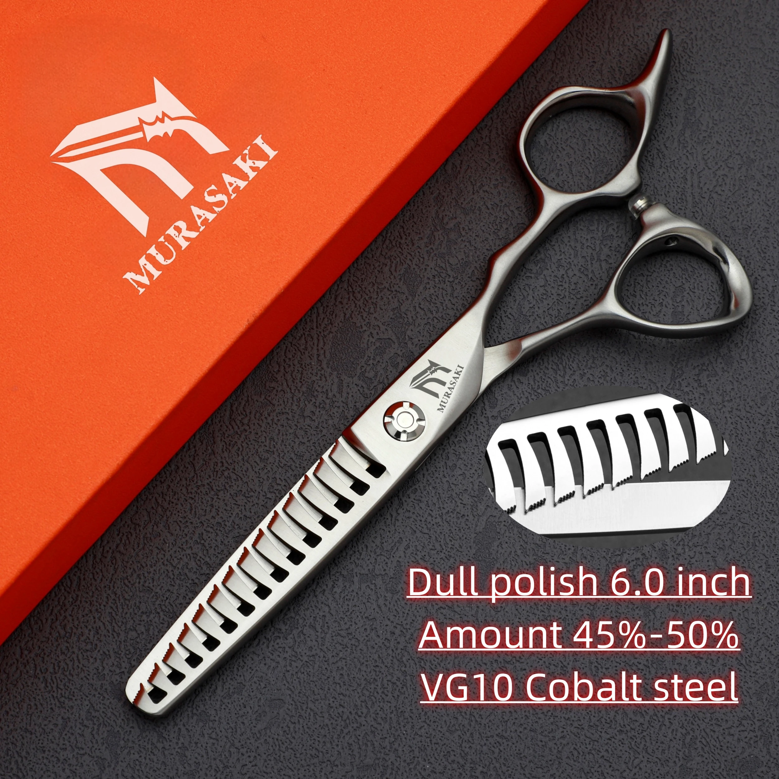 Professional Hairdressing Scissors,Hitahi 440C Steel Thinning Shears,Set of 6.0-6.5 Inches Hair Cutting Tools,Sharp and Durable