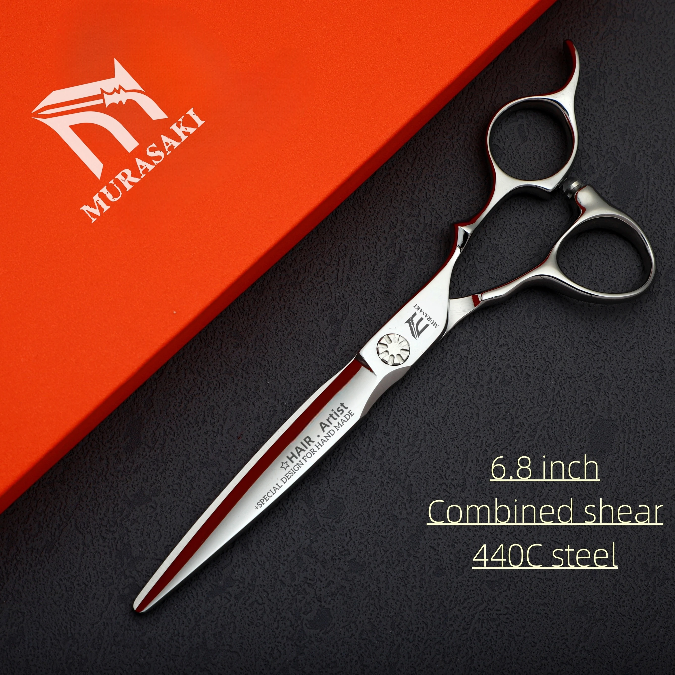 Professional Hairdressing Scissors,Hitahi 440C Steel Thinning Shears,Set of 6.0-6.5 Inches Hair Cutting Tools,Sharp and Durable