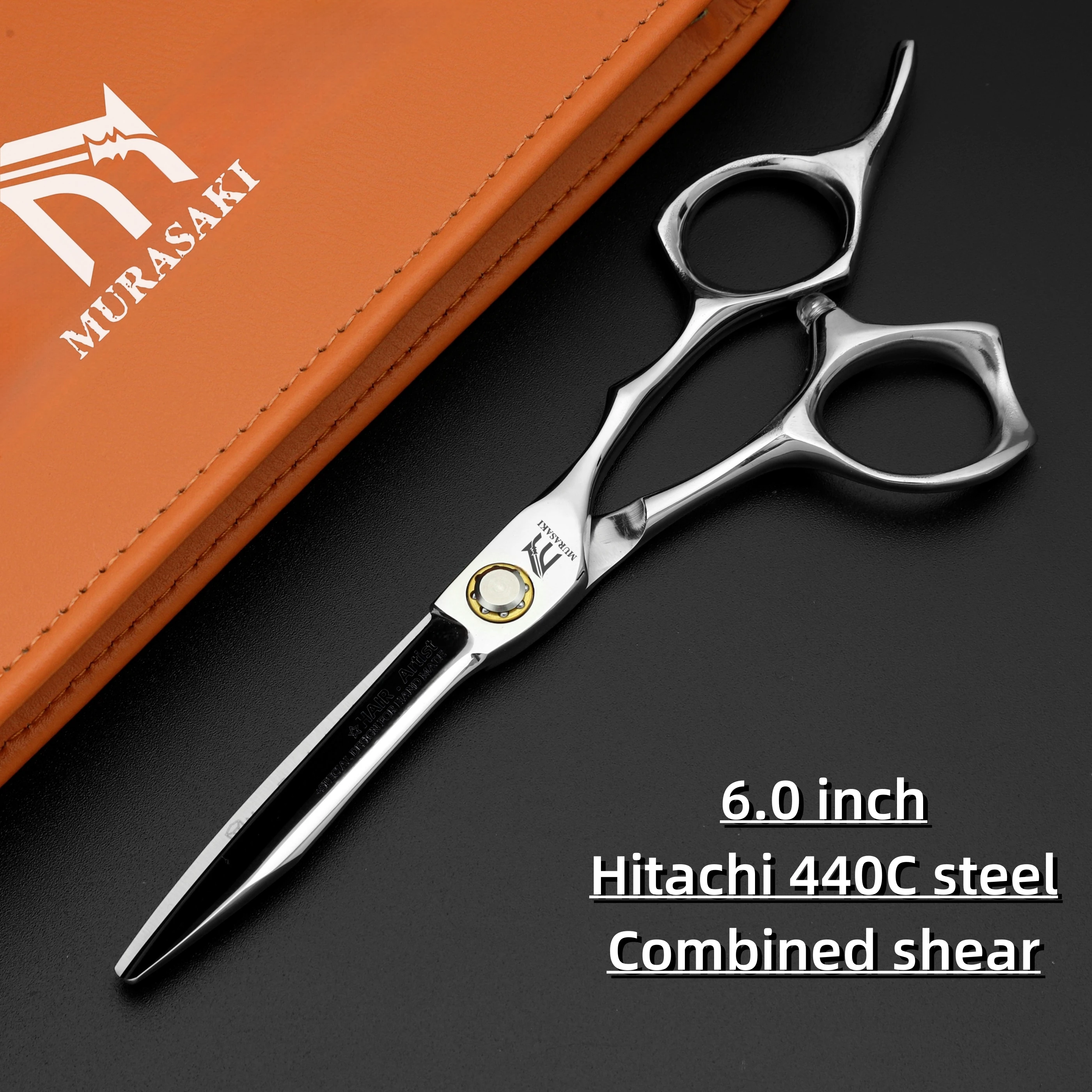 Professional Hairdressing Scissors,Hitahi 440C Steel Thinning Shears,Set of 6.0-6.5 Inches Hair Cutting Tools,Sharp and Durable