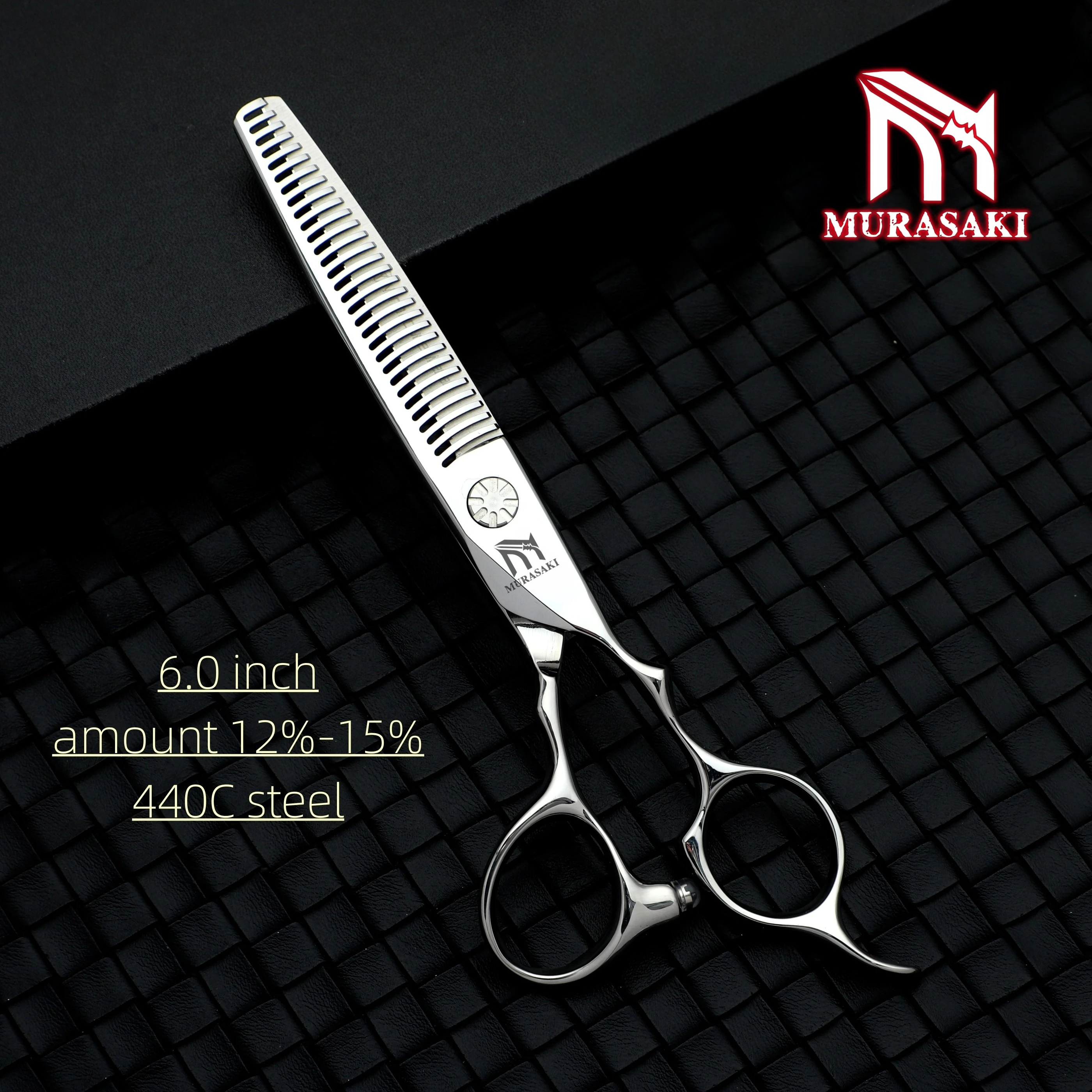 Professional Hairdressing Scissors,Hitahi 440C Steel Thinning Shears,Set of 6.0-6.5 Inches Hair Cutting Tools,Sharp and Durable