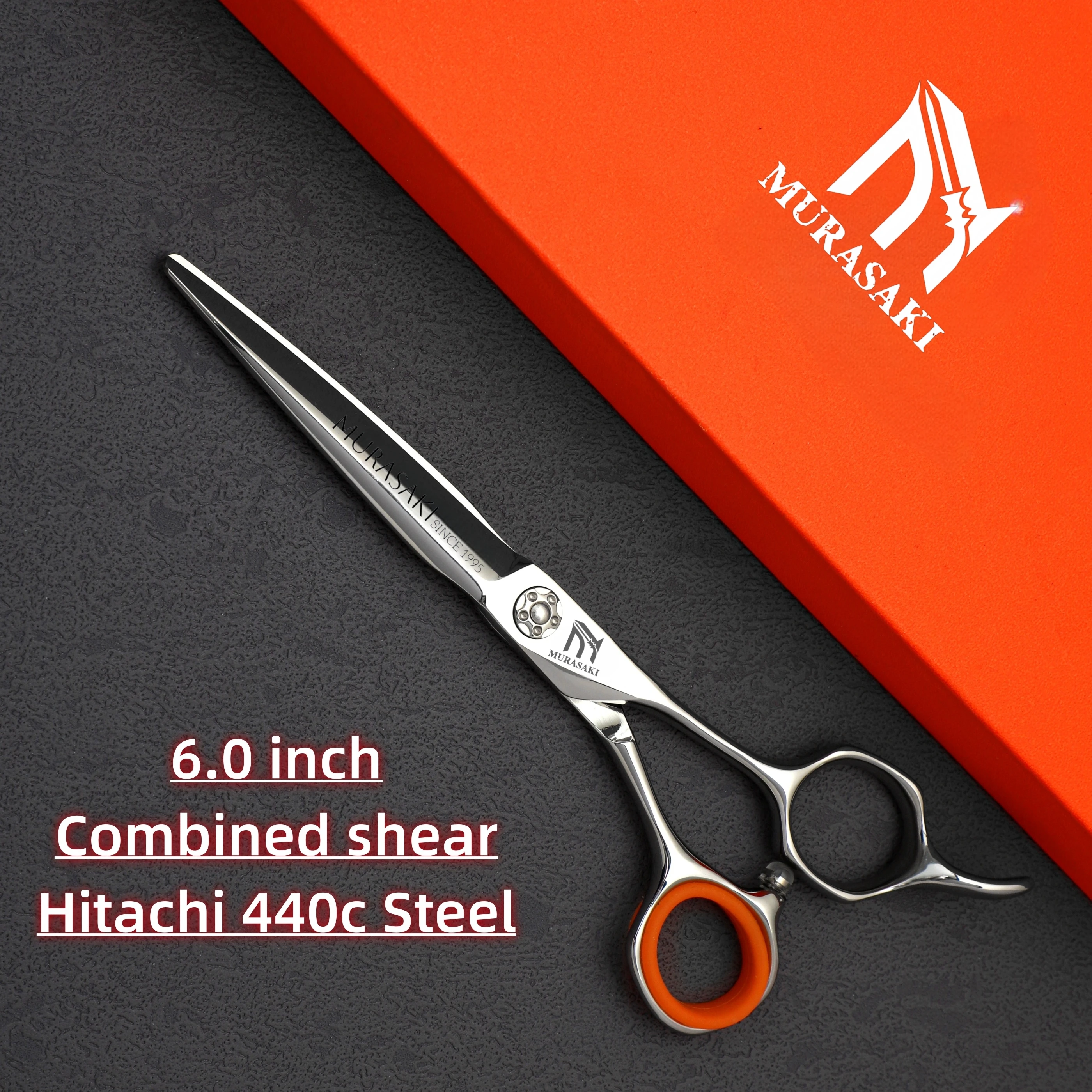 Professional Hairdressing Scissors,Hitahi 440C Steel Thinning Shears,Set of 6.0-6.5 Inches Hair Cutting Tools,Sharp and Durable