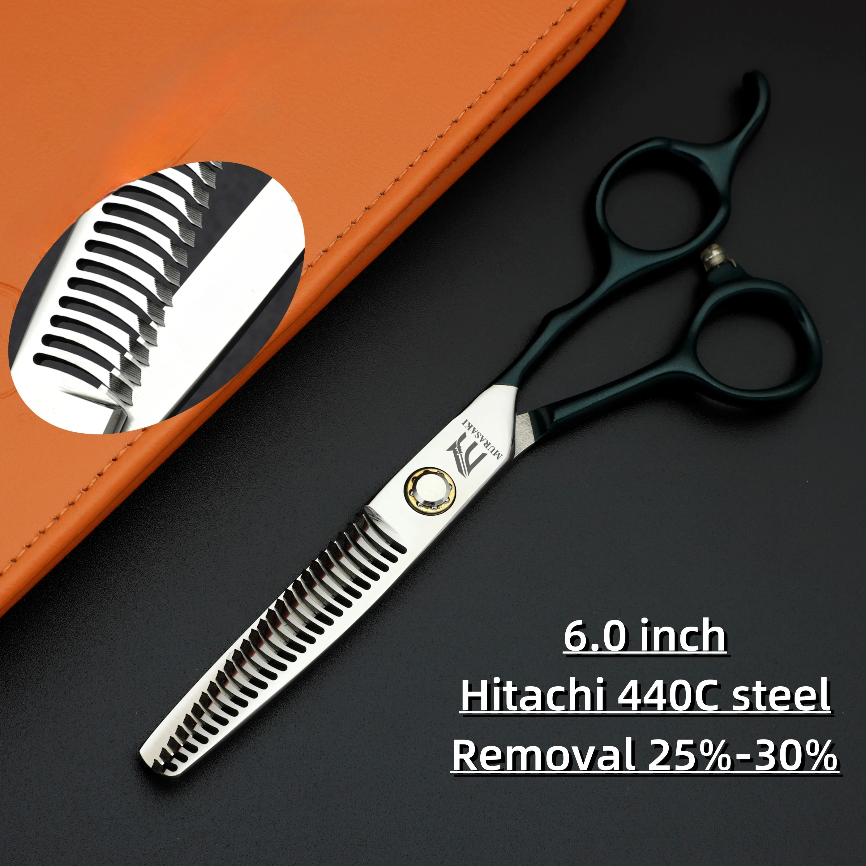 Professional Hairdressing Scissors,Hitahi 440C Steel Thinning Shears,Set of 6.0-6.5 Inches Hair Cutting Tools,Sharp and Durable