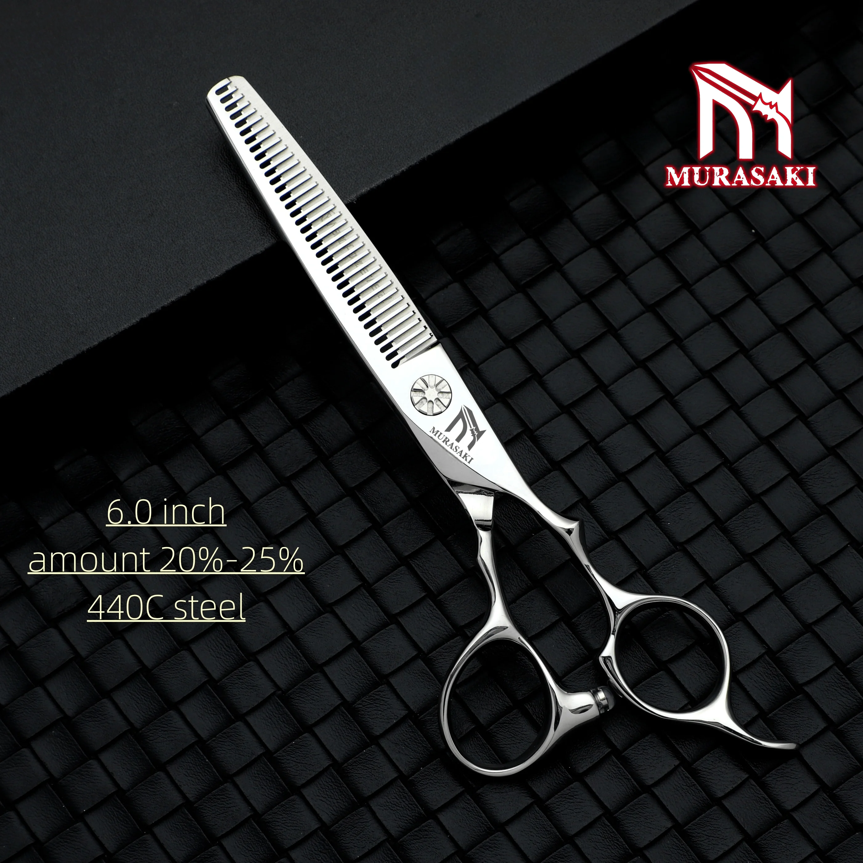 Professional Hairdressing Scissors,Hitahi 440C Steel Thinning Shears,Set of 6.0-6.5 Inches Hair Cutting Tools,Sharp and Durable