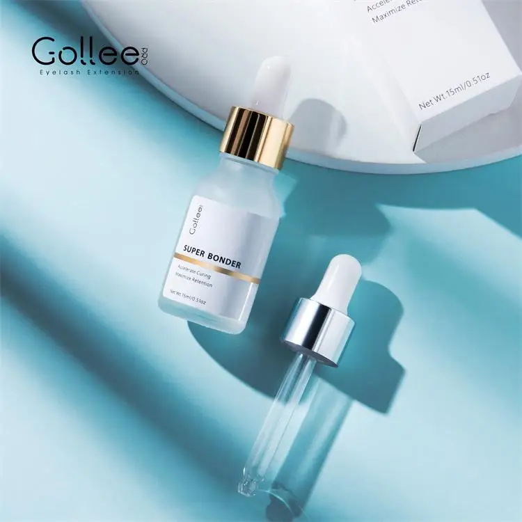 Gollee Banana Scent Eyelash Glue 1-2s Fast Drying Waterproof Glue Premade Fans Glue 5 Weeks Lasting Eyelash Extension Glue Salon