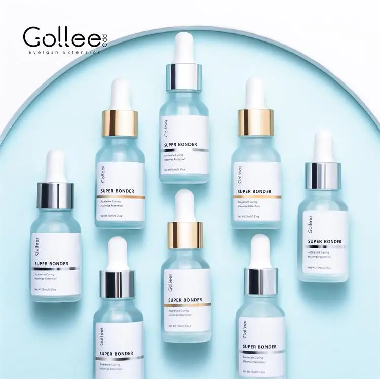 Gollee Banana Scent Eyelash Glue 1-2s Fast Drying Waterproof Glue Premade Fans Glue 5 Weeks Lasting Eyelash Extension Glue Salon