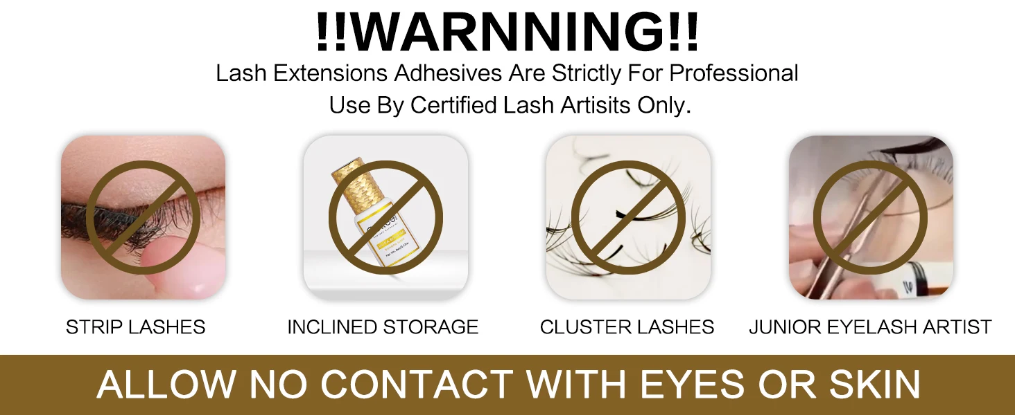 Gollee Banana Scent Eyelash Glue 1-2s Fast Drying Waterproof Glue Premade Fans Glue 5 Weeks Lasting Eyelash Extension Glue Salon