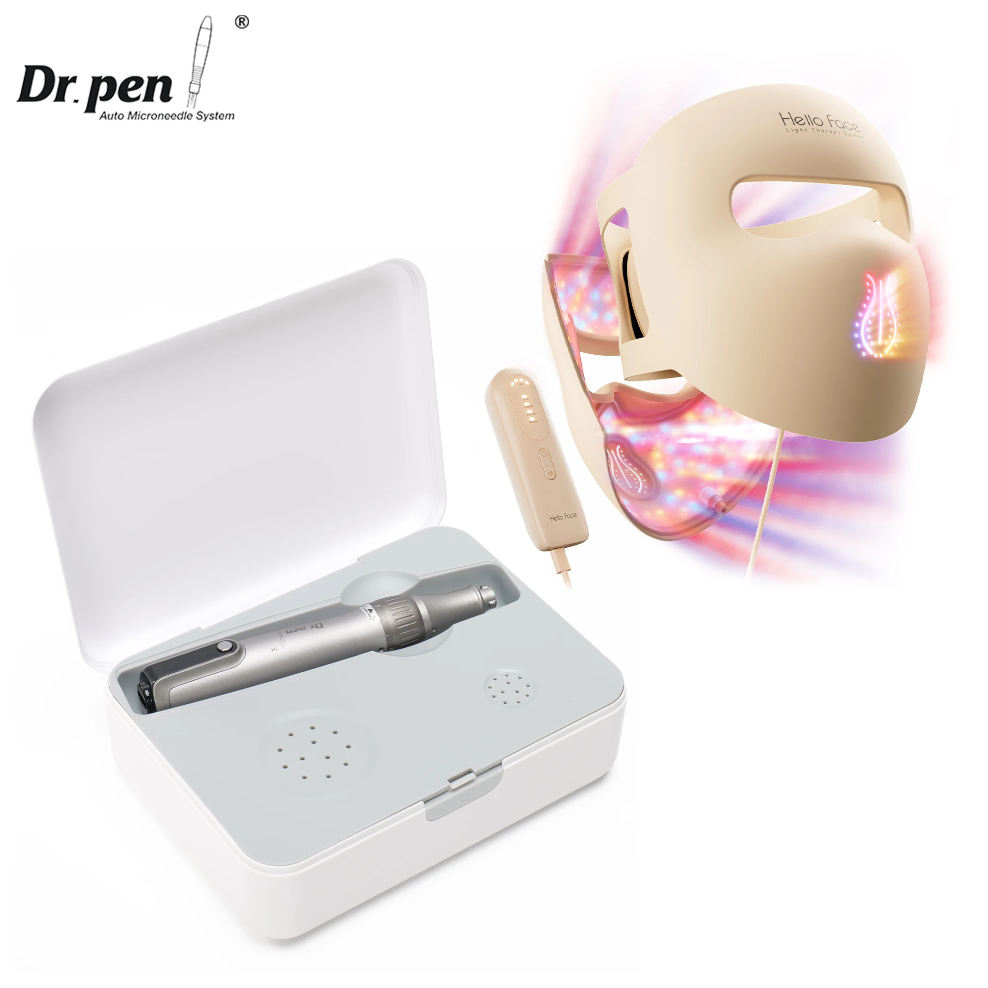 Dr. Pen M8S Microneedling Pen with 12 Replacement Cartridges Wireless Derma Microneedle Pen Kit ≤0.25mm Needle Skin Care Tool