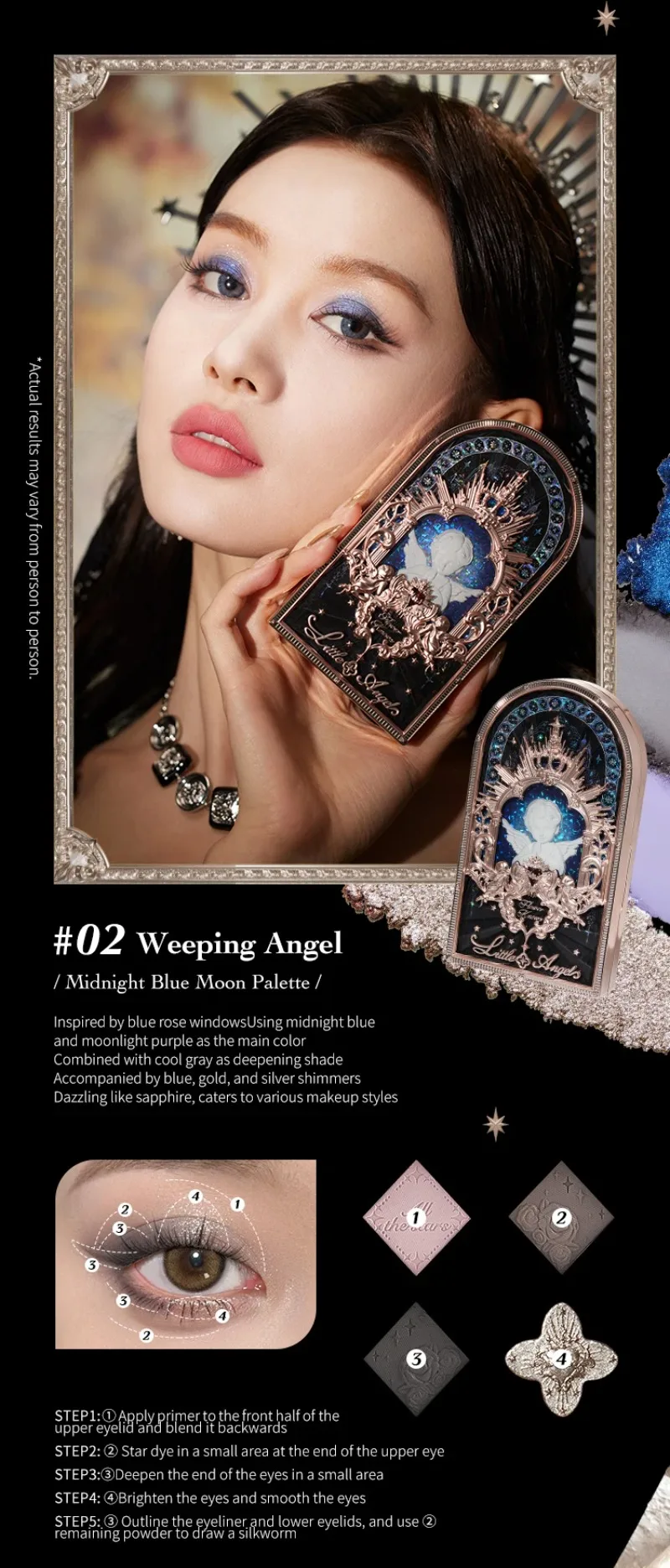 Flower Knows Makeup Little Angel Collection Nine-Color Eyeshadow Palette Delicate Matte Glow Shimmer Shadow Palette Warm Neutral