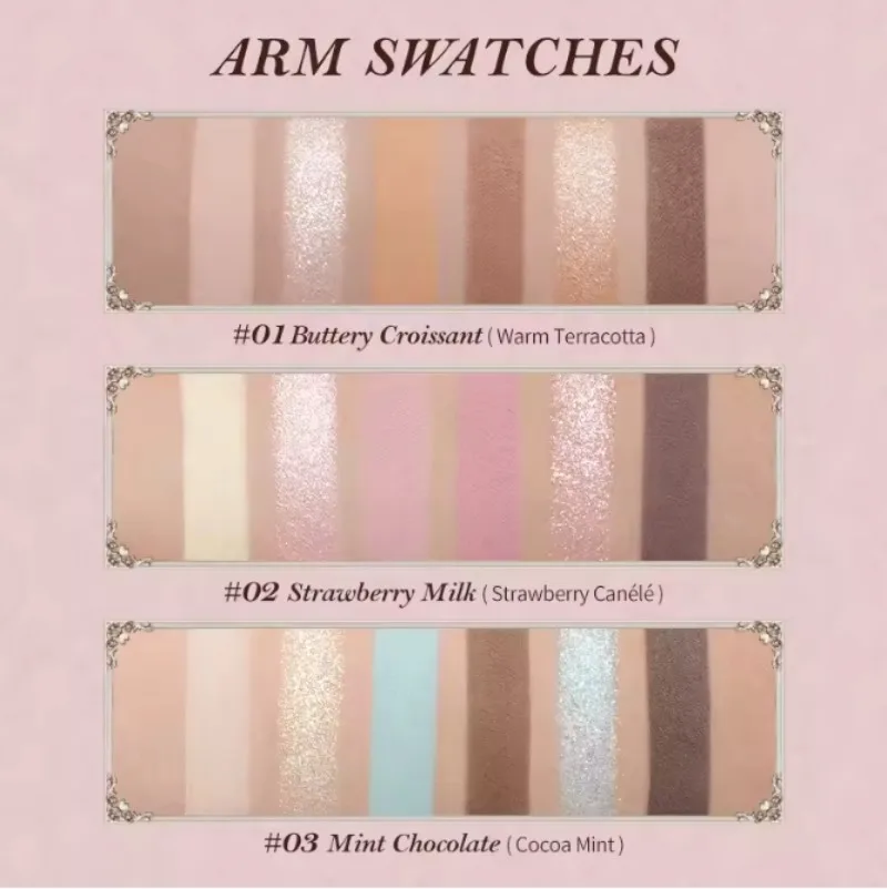 Flower Knows Makeup Little Angel Collection Nine-Color Eyeshadow Palette Delicate Matte Glow Shimmer Shadow Palette Warm Neutral