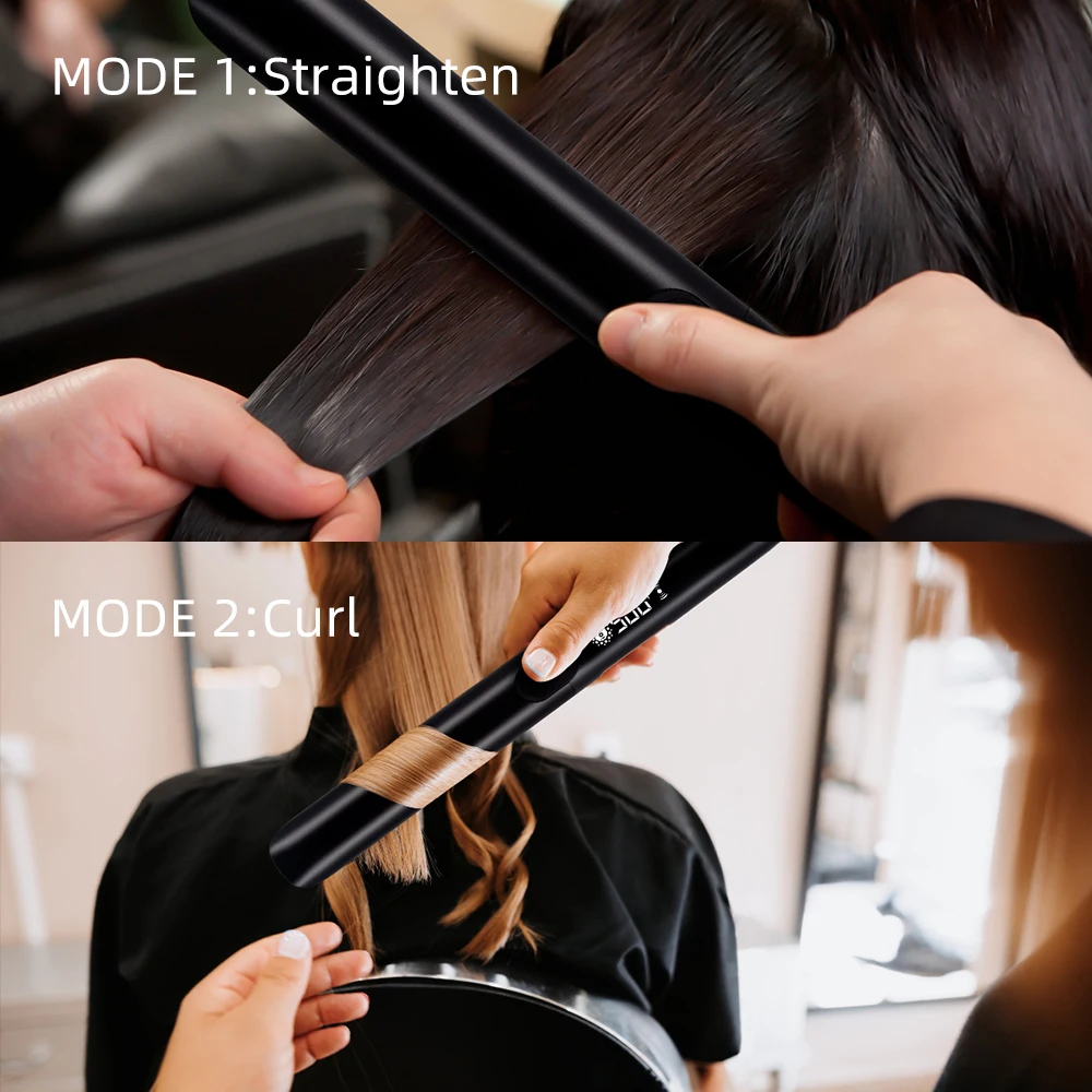 Professional Hair Straightener 500°F Plasma Hair Flat Iron 260°C Ceramic Coating Plate Smooth Frizz Salon Styling Tool 110V-240V