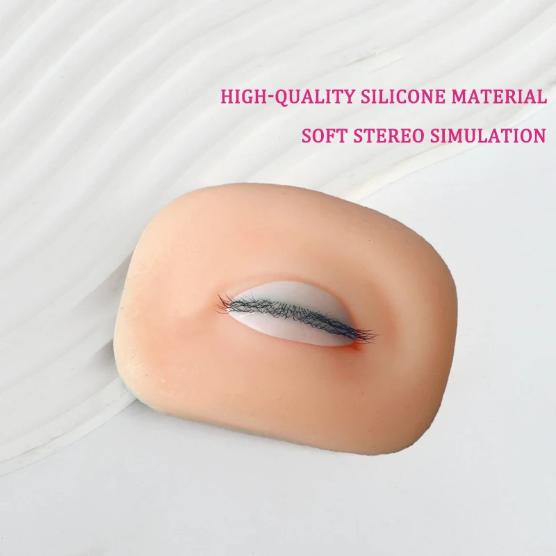 3D Eyelash Mannequin Eyesfor Eyelash Practice, Flat Doll Head, Korean Makeup Tool,False Eyelash Grafting Training Mannequin Head