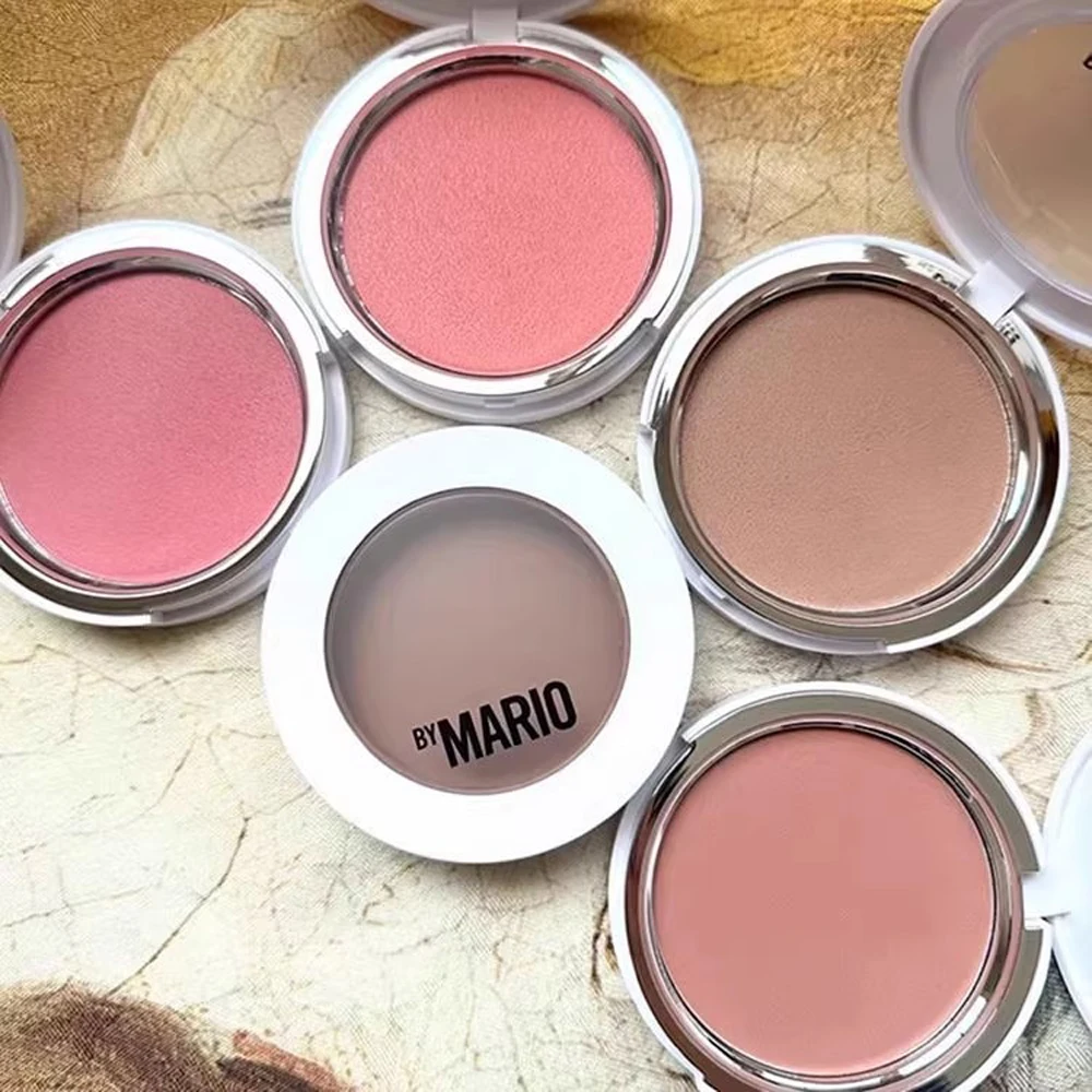Mario Blush Single Color Matte Makeup Blushes Silky Matte Bronzer Setting Palette Cheek Contour Blush Facial Makeup Cosmetics