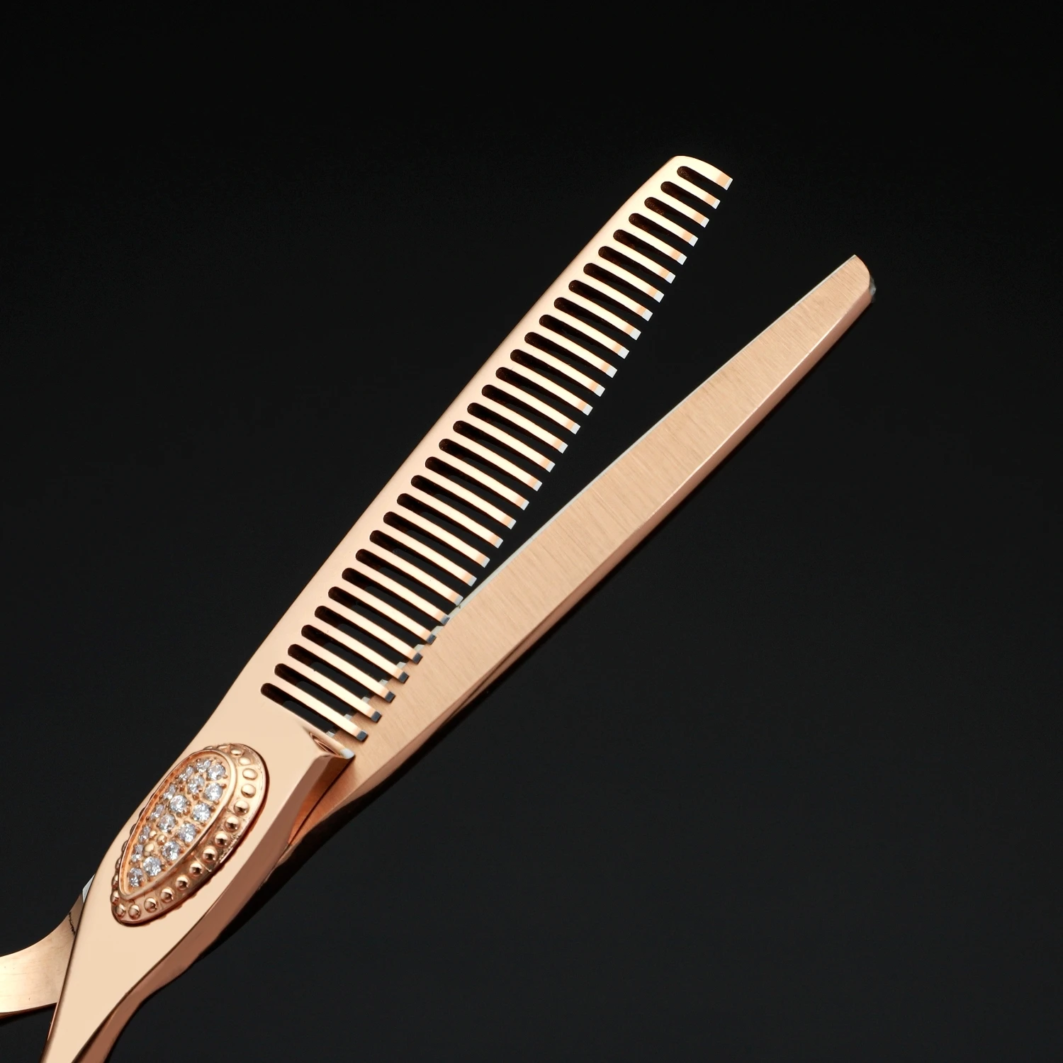 MURASAKI Professional Barber Scissors,6.0 Inch Contrary Tooth Hair Thinning Shears,High Quality Hitachi 440C Steel Barber Tools