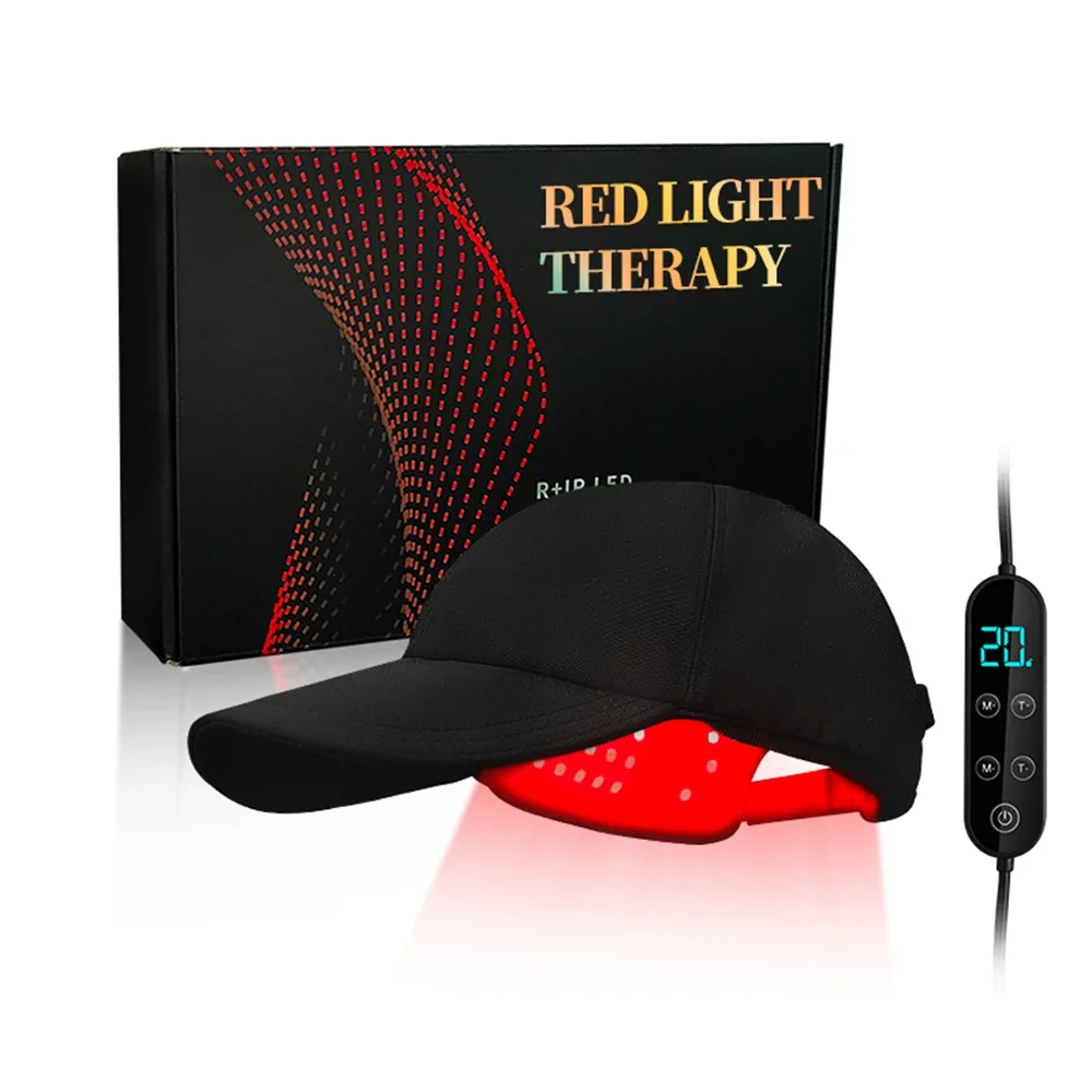 180Pcs Infrared LEDs 660nm&850nm Red Light Therapy Hair Growth Cap for Hair Regrowth Anti Hair Loss Relax Scalp Hair Care Hat