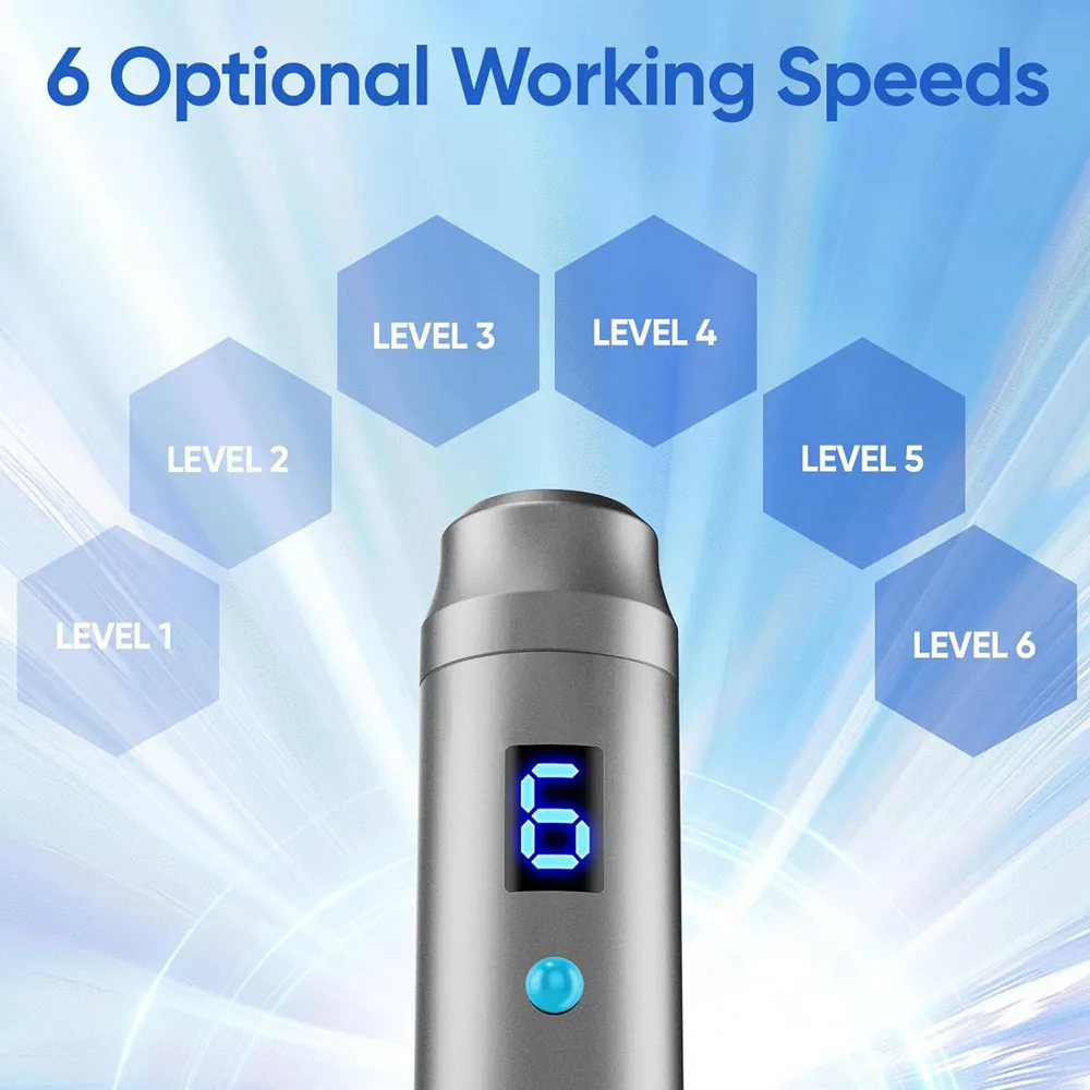 2026 Ultima Dr M8 Wireless Derma Pen with 12 Pcs Cartridge Needle Length 0.2 mm
