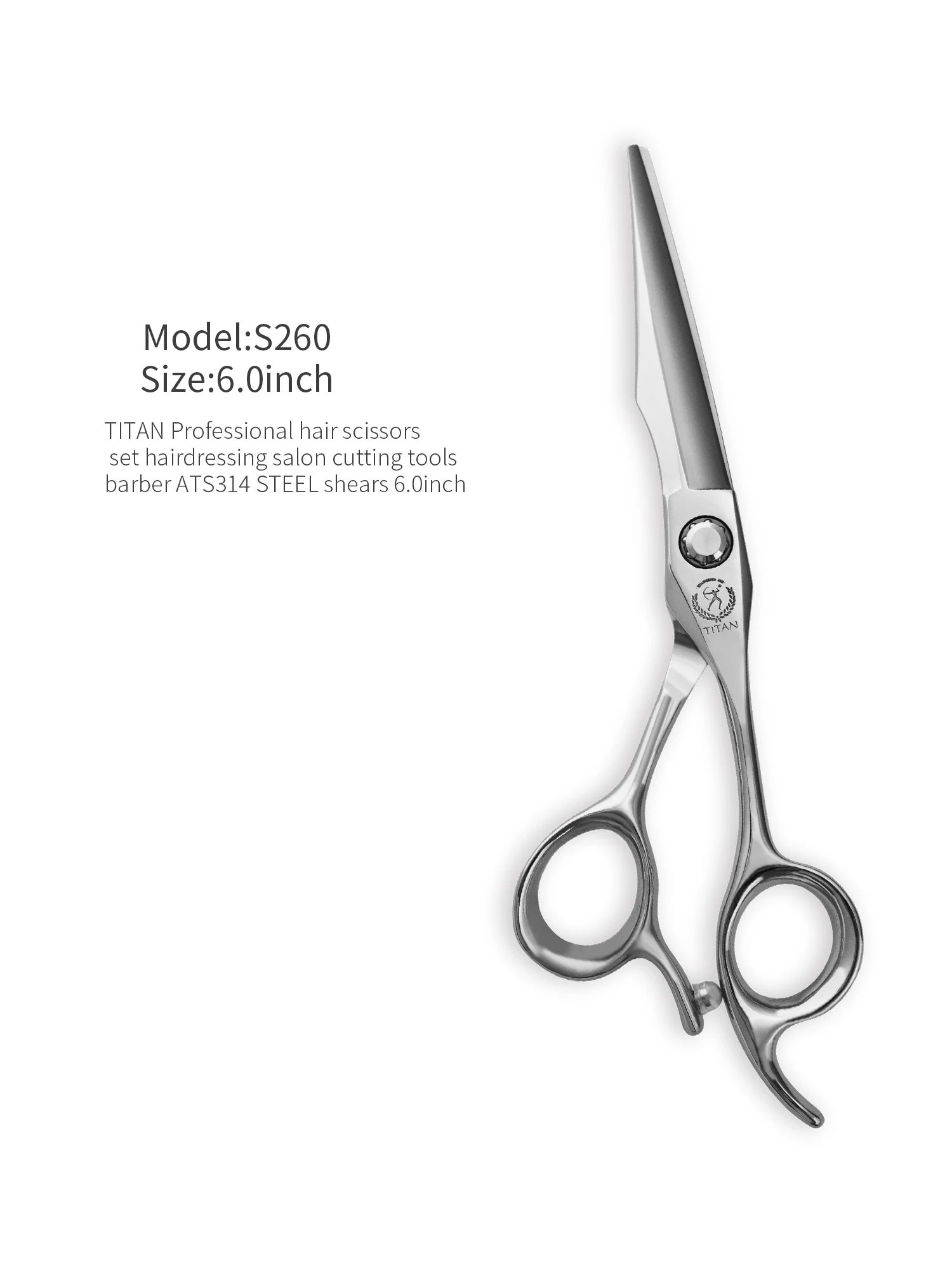 Titan Original Professional Salon Scissor Barber Cut Thinning Scissors 6.0 Inch ATS314 Stainless Steel