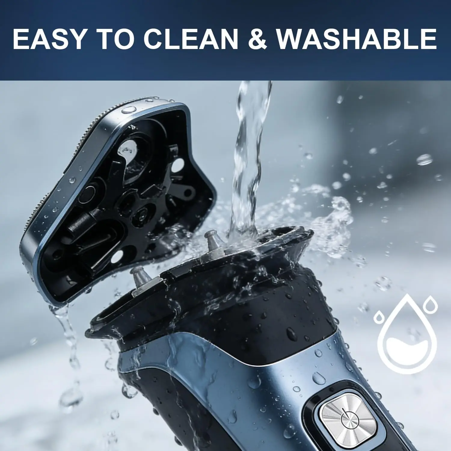 Electric Shaver for Men 150 Min Runtime Wet/Dry Electric Razor with Pop Up Trimmer IPX6 Waterproof Shaving Machine