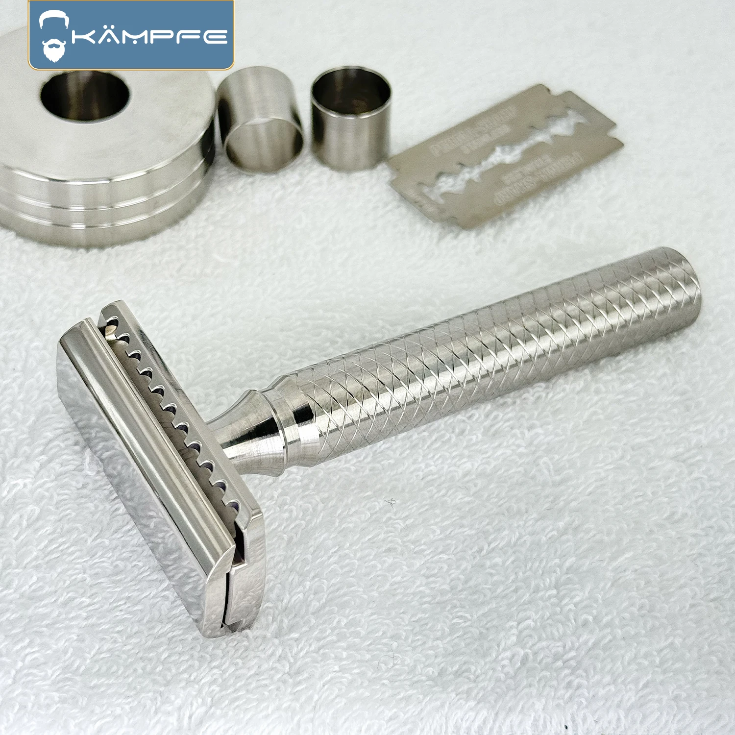 KAMPFE Manual Safety CNC precision machining Double Edge titanium alloy men's shaver boyfriend gift