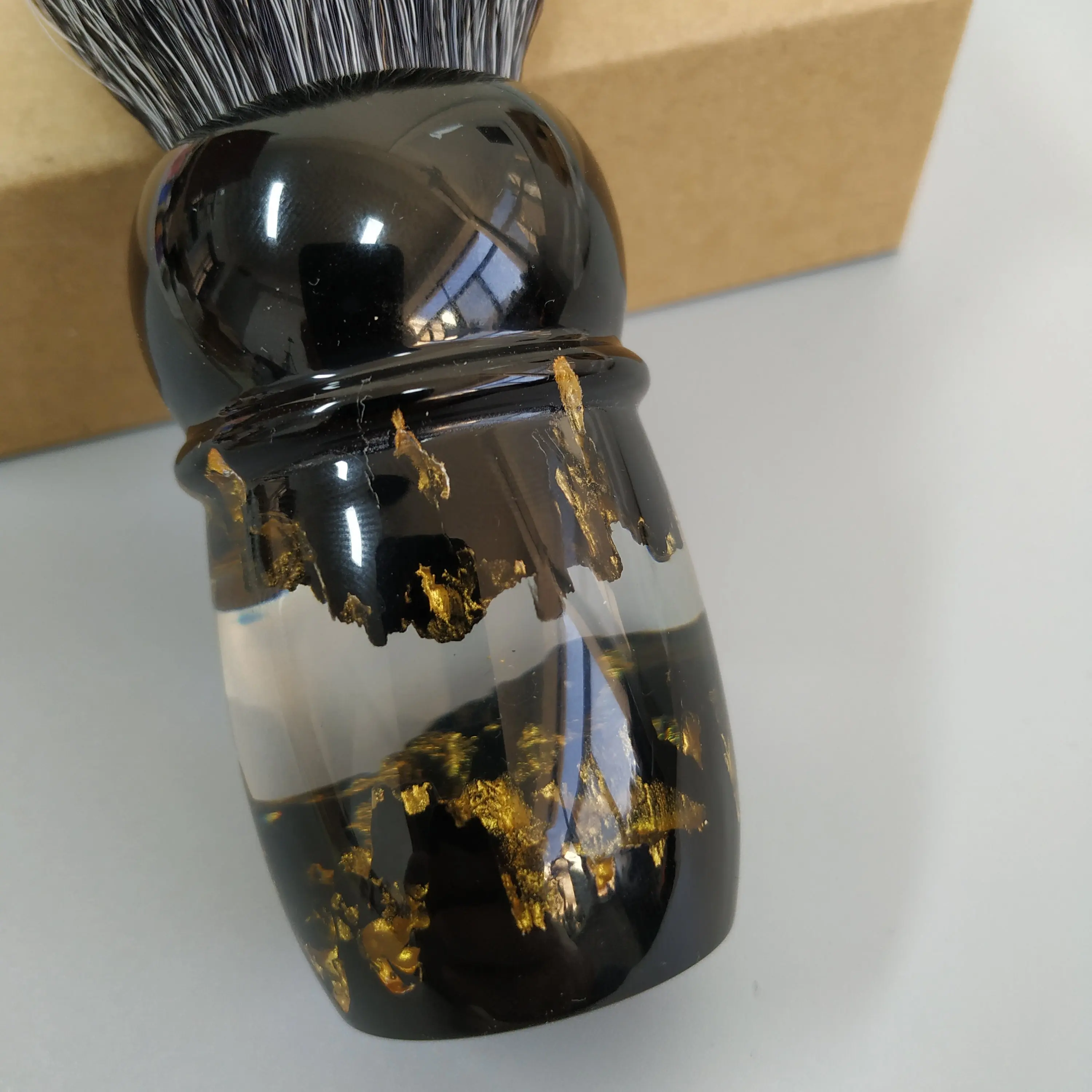 Dscosmetic Silent Hill QL8 Synthetic Hair Fan Shaving Brush for Man Wet Shaving