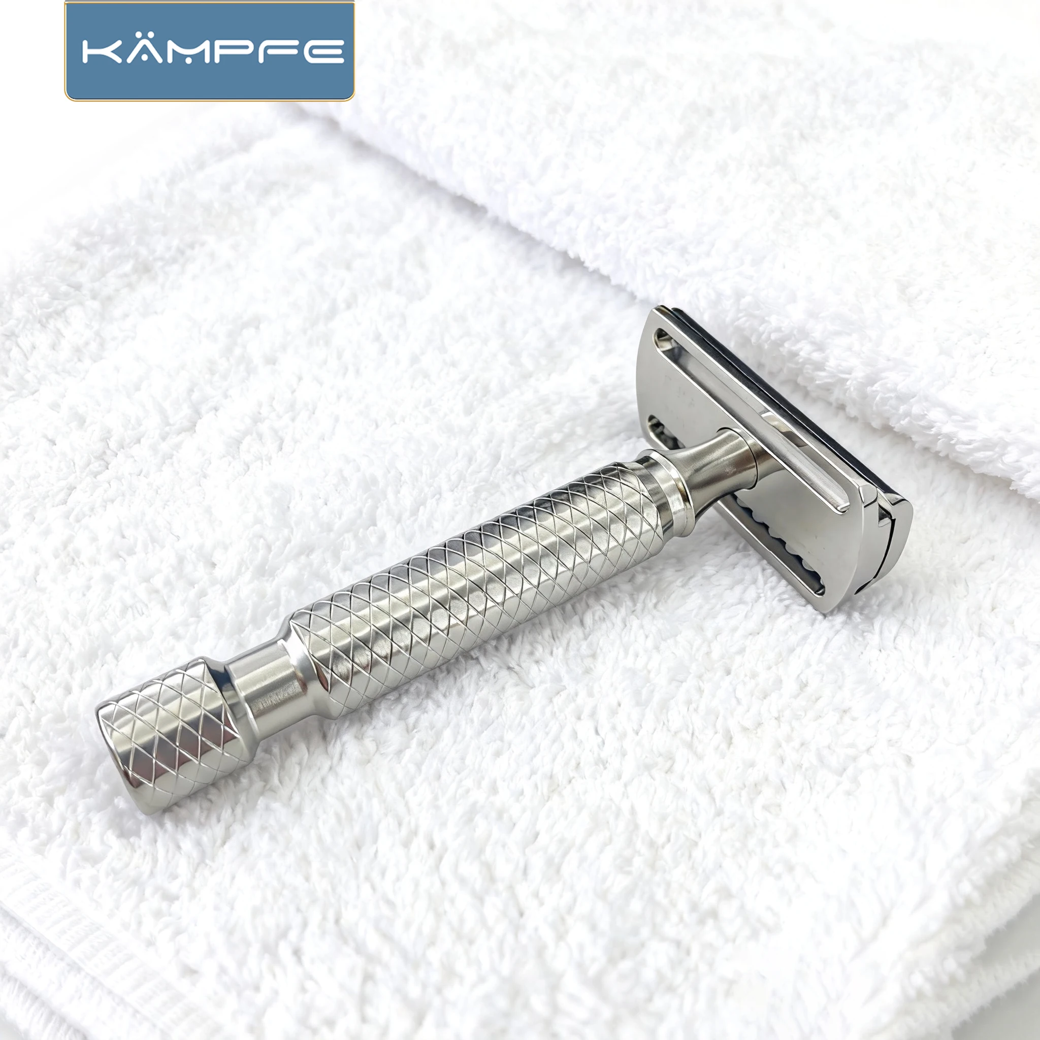 Kampfe Manual CNC Stainless Steel Polishing Double Edge Safety Razor Beard Shaver Father’s Day gift