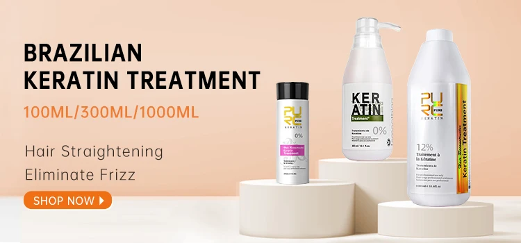 PURC 2 Pcs Keratin For Hair Straightening 0% 5% 8% 12% Formaldehyde Brazilian Keratin Hair Treatment Smoothing Hair Care