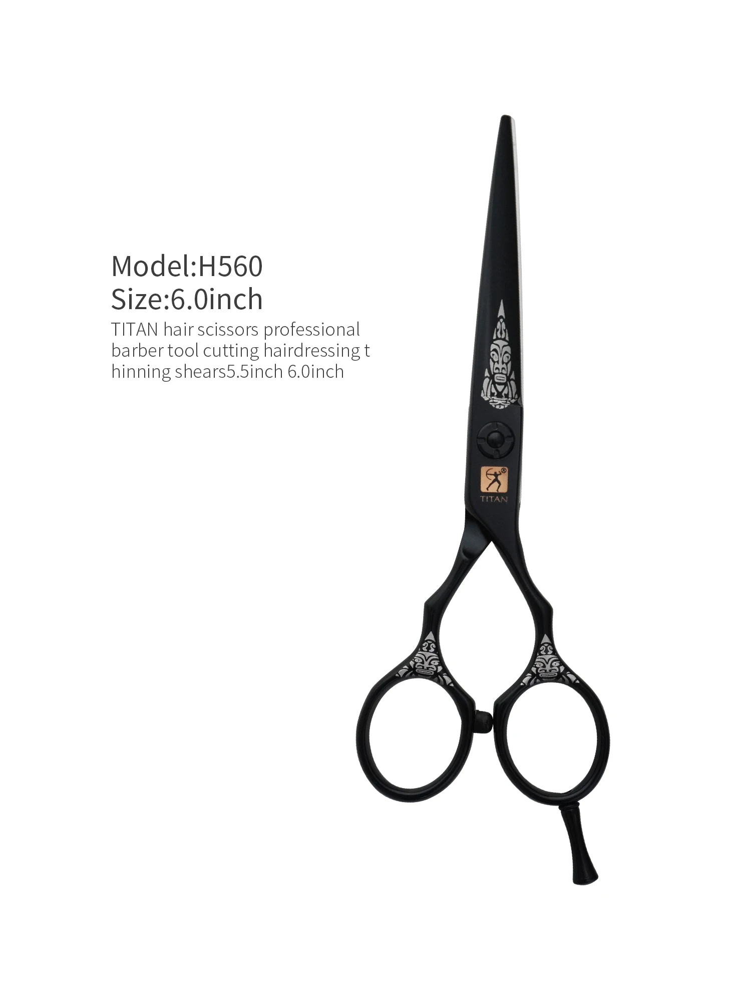TITAN Hair Scissors Professional Barber Tool Cutting Hairdressing Thinning Shears 5.5 Inch 6.0 Inch