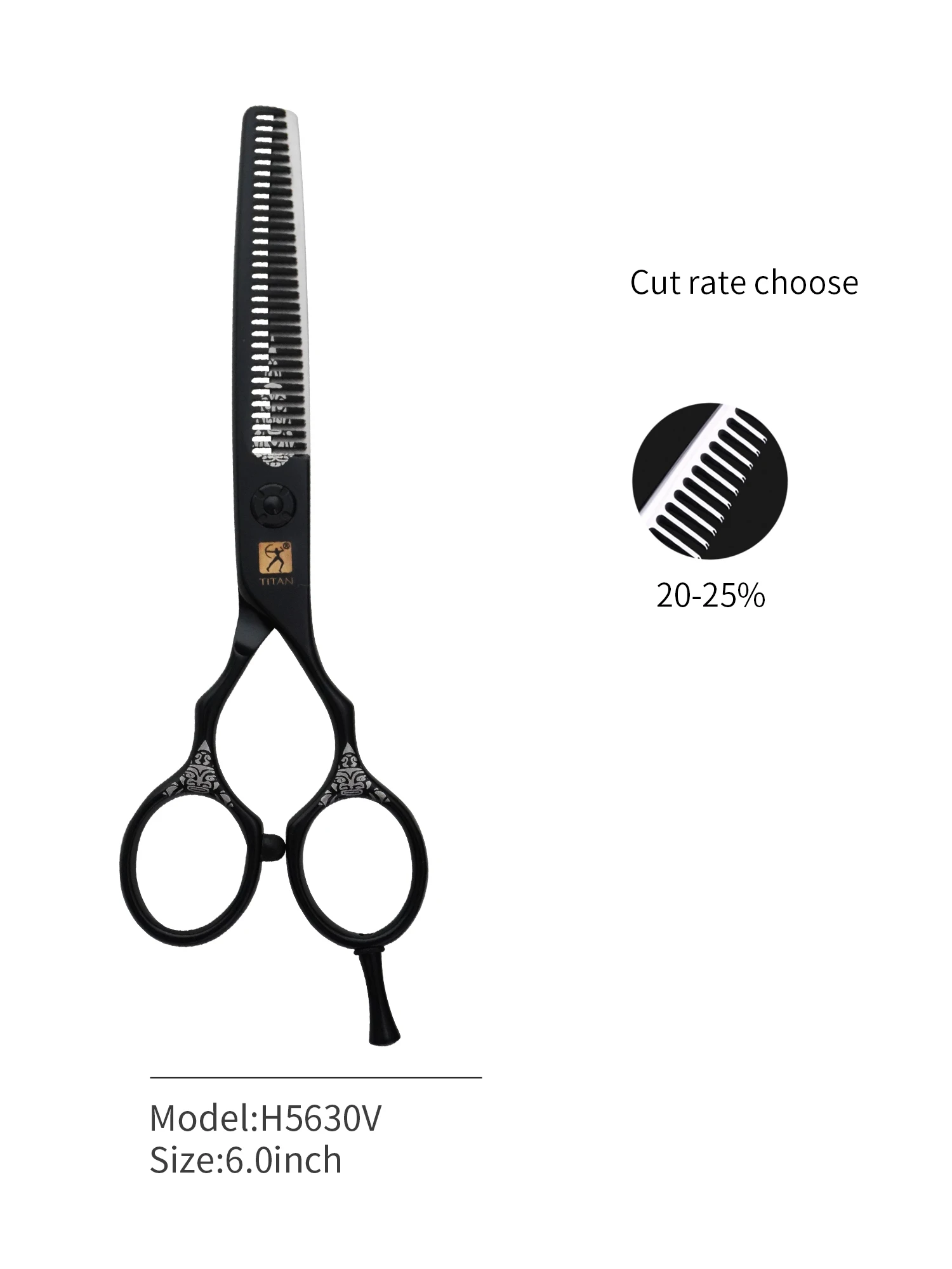 TITAN Hair Scissors Professional Barber Tool Cutting Hairdressing Thinning Shears 5.5 Inch 6.0 Inch