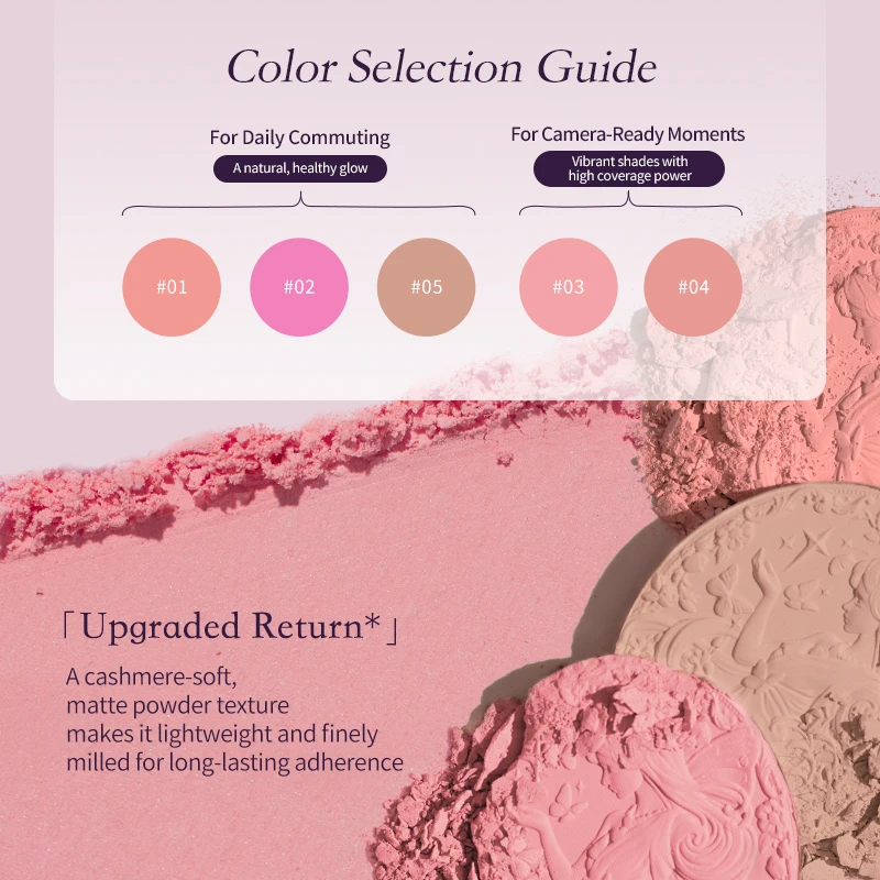 Flower Knows Midsummer Fairytales Collection Velvet Embossed Blush
