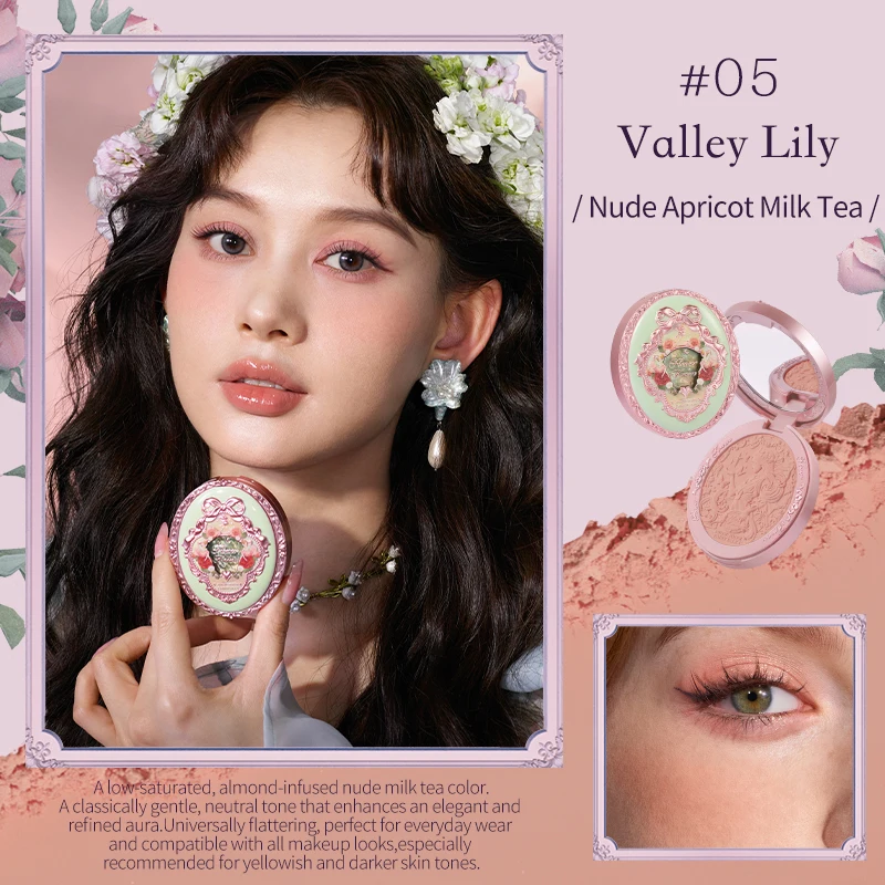 Flower Knows Midsummer Fairytales Collection Velvet Embossed Blush