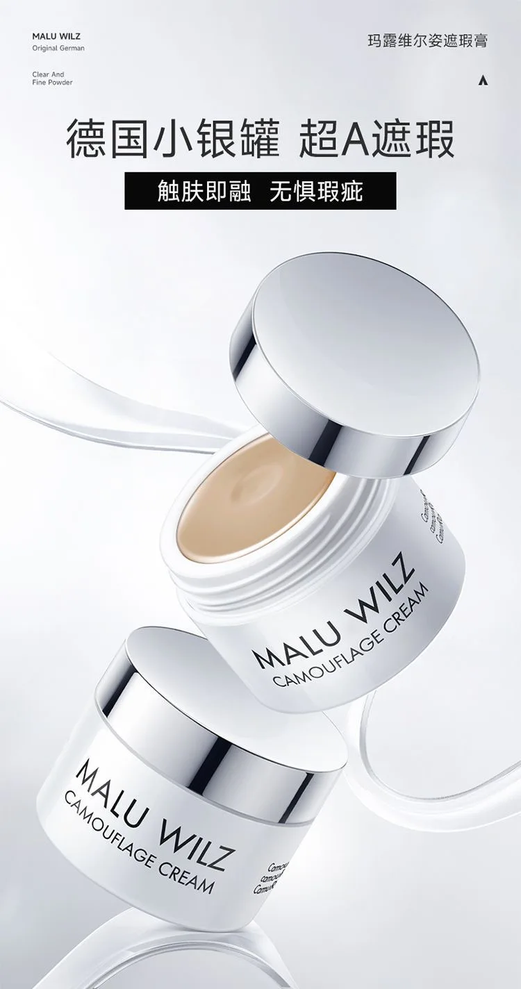 MALU WUILZ Concealer Palette Cream Texture Covers Acne Marks Dark Circles Multifunction Face Makeup Lasting Brighten Cosmetics