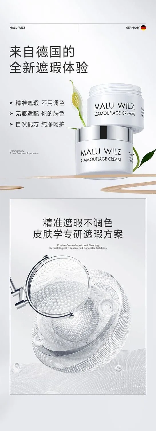 MALU WUILZ Concealer Palette Cream Texture Covers Acne Marks Dark Circles Multifunction Face Makeup Lasting Brighten Cosmetics
