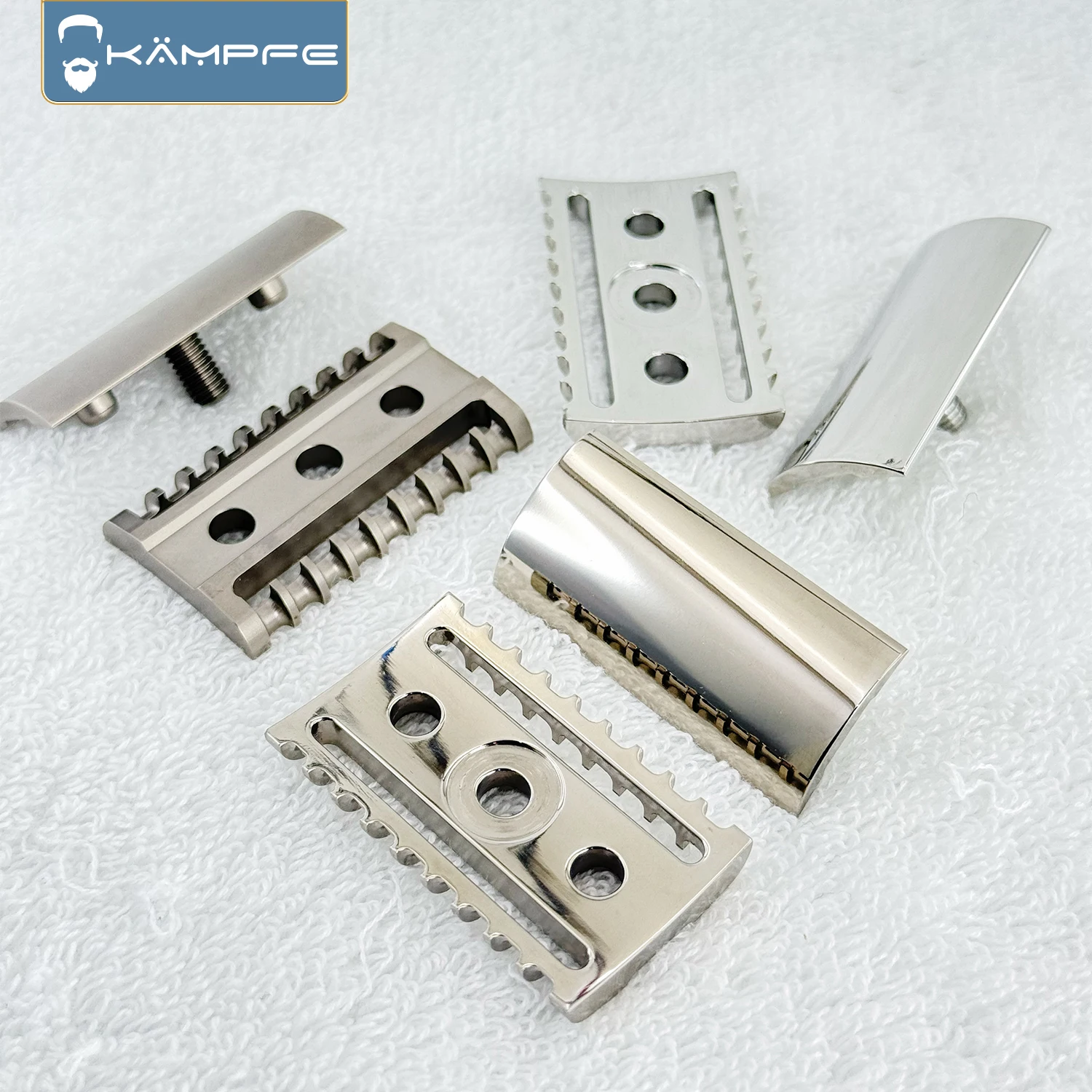 KAMPFE Titanium Alloy Safety Shaver Head CNC Milling Men's Razor Gift