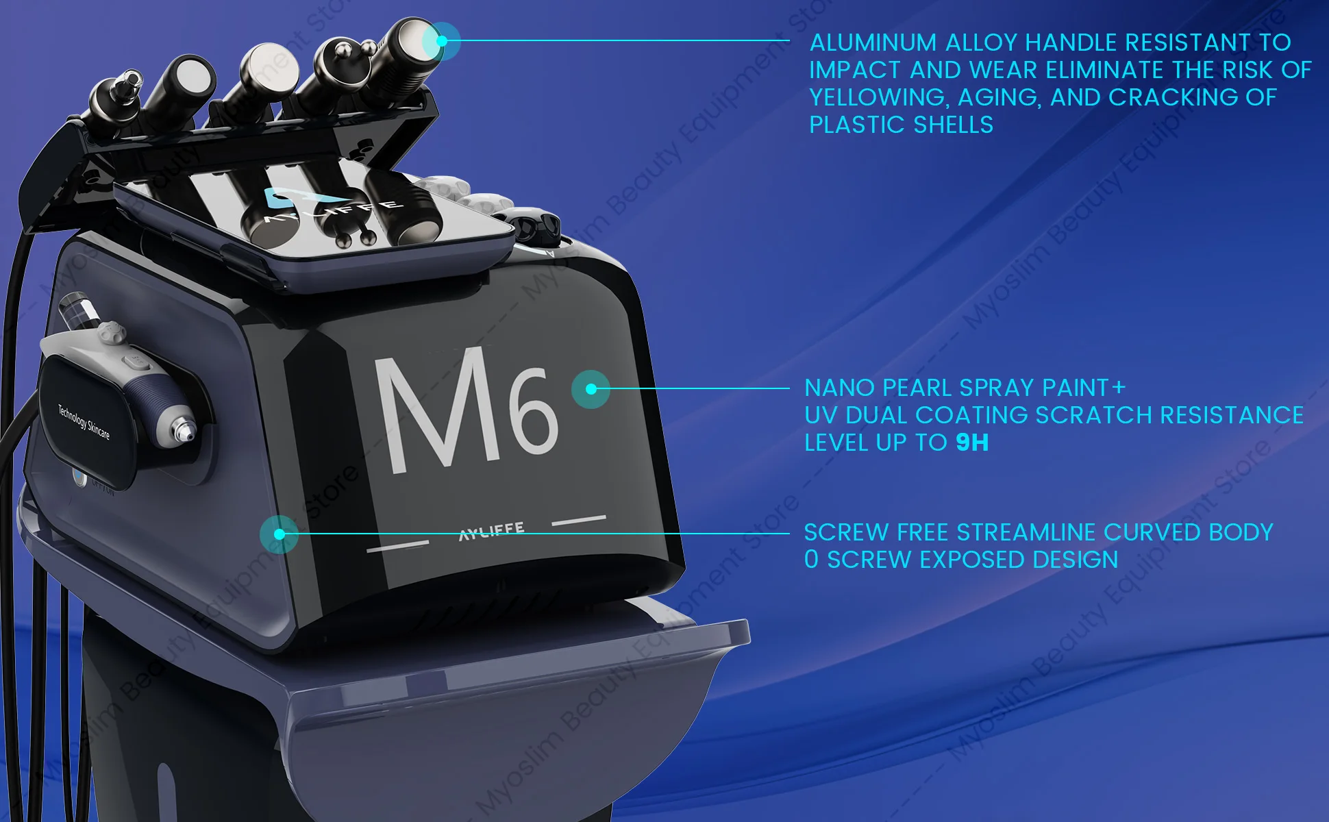 NEW M6 Hydri Facial Skin Management Machine Hydradermabrasion Deep Cleansing Face Lifting Professional Beauty Salon Equipment