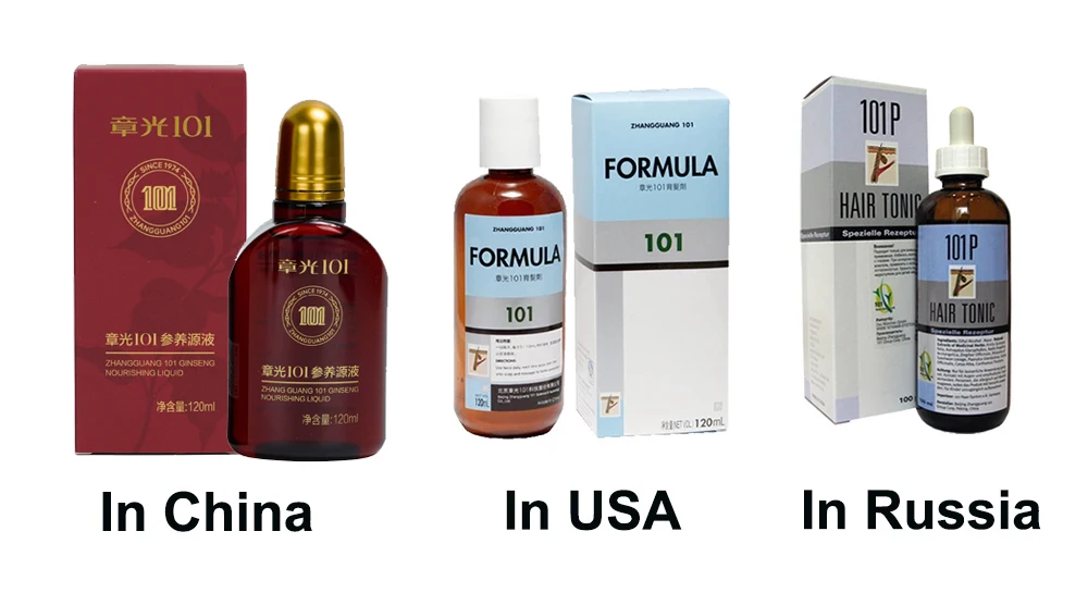 Zhang Guang 101 Ginseng Nourishing Liquid 120mlX2 Chinese Herbal Formula Anti Hair Loss Hair Regrowth Deep Moisturizing