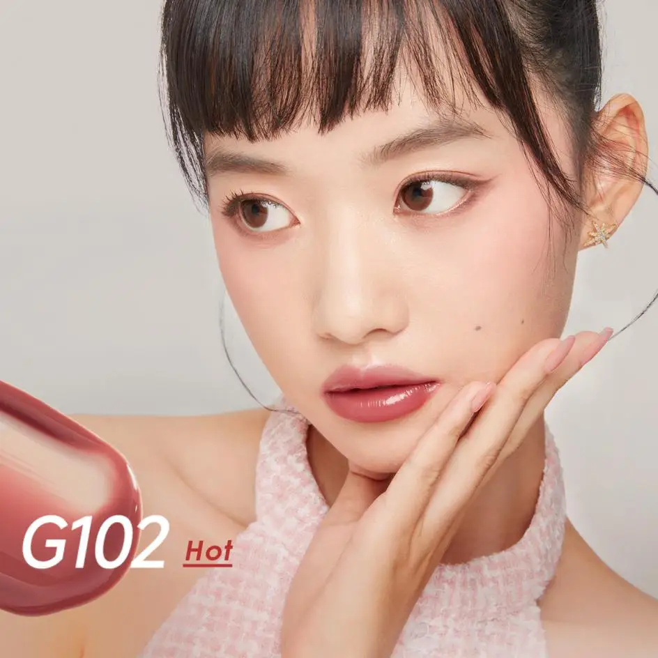 CARSLAN 2pcs/set Tinted Lip Glow Serum Essential oil Moisturizing Lip Glaze Plumper Mirror Water Lip Gloss Lipstick Cosmetics